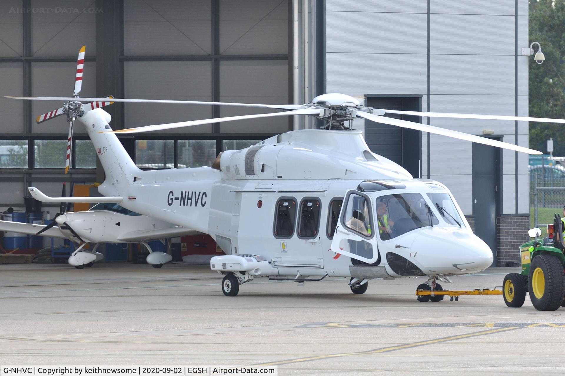 G-NHVC, 2015 AgustaWestland AW-139 C/N 31704, Pushed back into hangar following engine run.