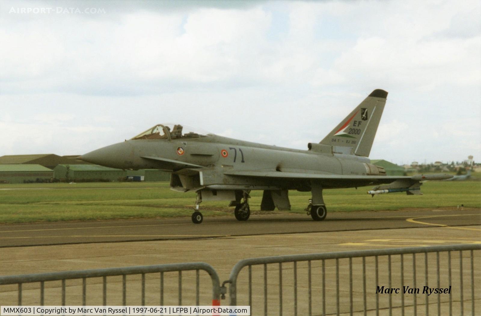 MMX603, Eurofighter EF-2000 Typhoon S C/N DA7, Paris Show 1997.