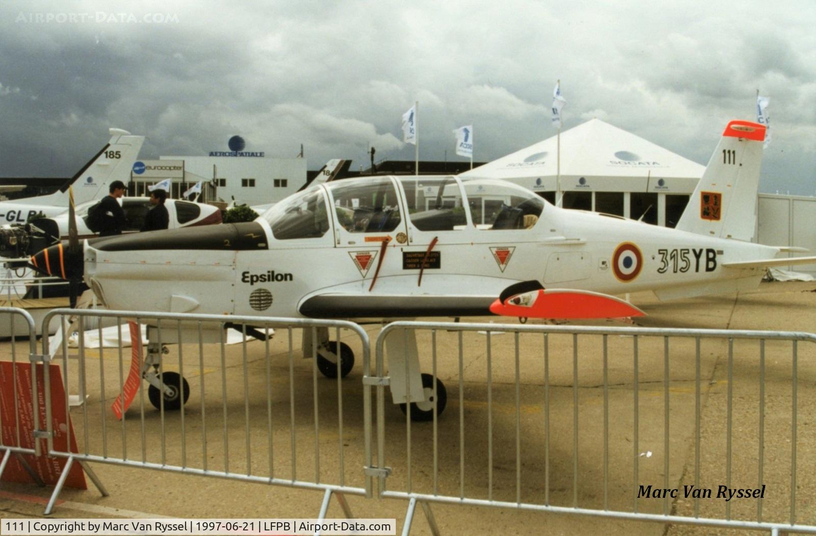 111, Socata TB-30 Epsilon C/N 111, Paris Air Show 1997.