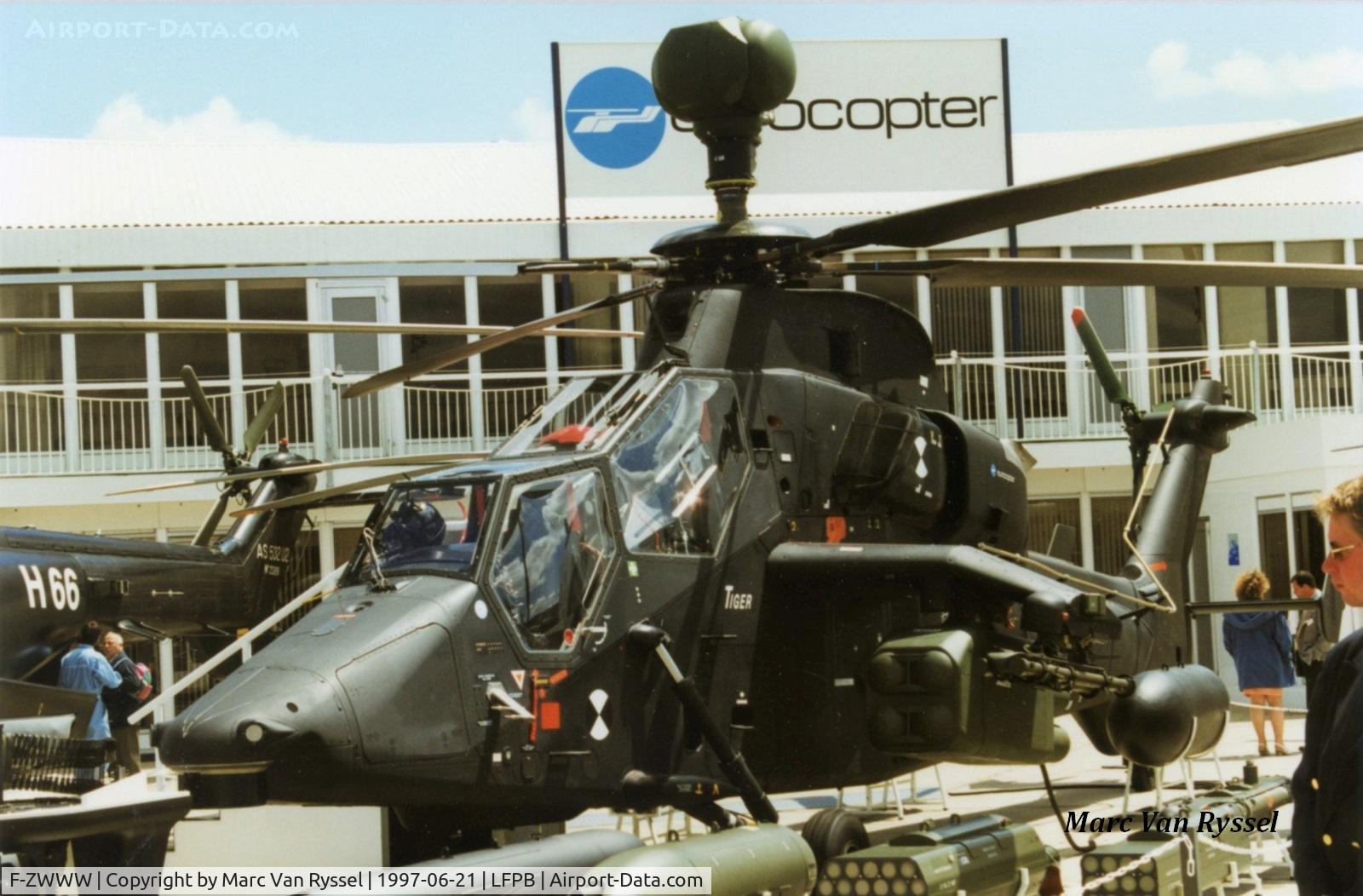 F-ZWWW, Eurocopter EC-665 Tigre PT C/N PT1, Paris Air Show 1997.