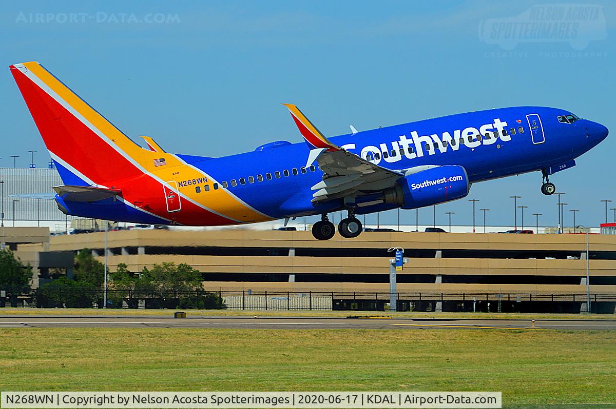 N268WN, 2007 Boeing 737-7H4 C/N 32524, KDAL (06/17/2020)