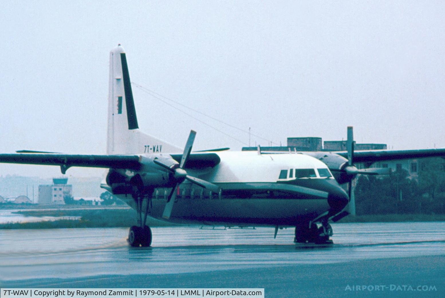 7T-WAV, 1977 Fokker F-27-400M Friendship C/N 10556, Fokker F-27 Friendship 7T-WAV Algerian Air Force