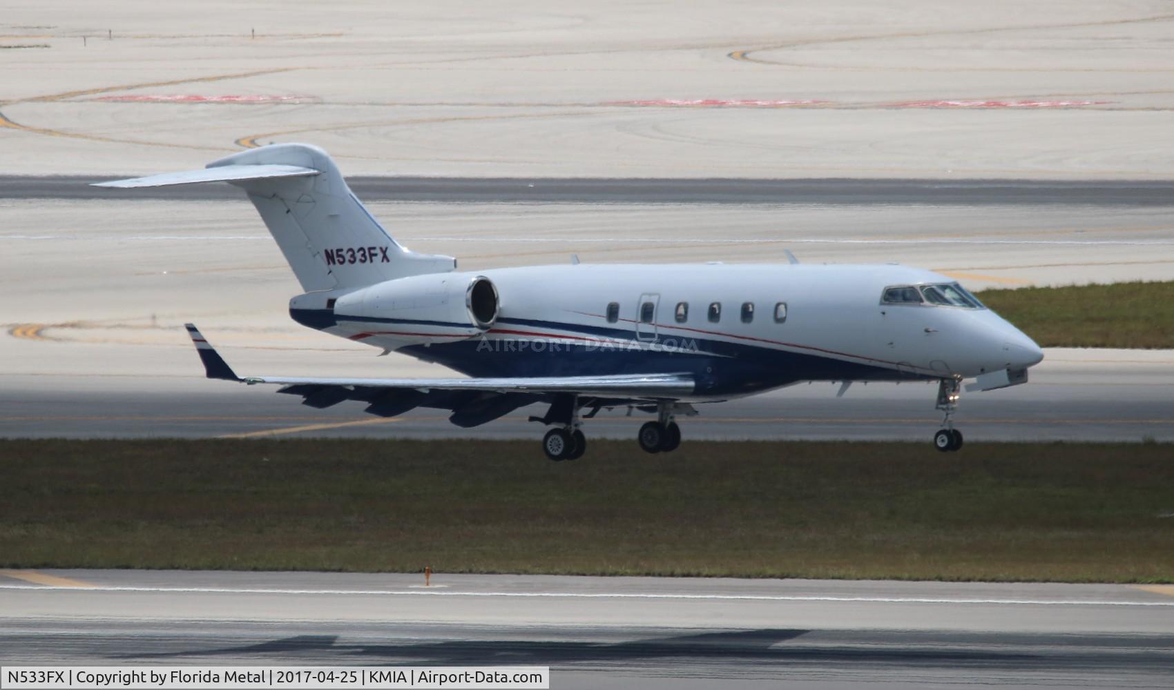 N533FX, 2007 Bombardier Challenger 300 (BD-100-1A10) C/N 20160, MIA 2017