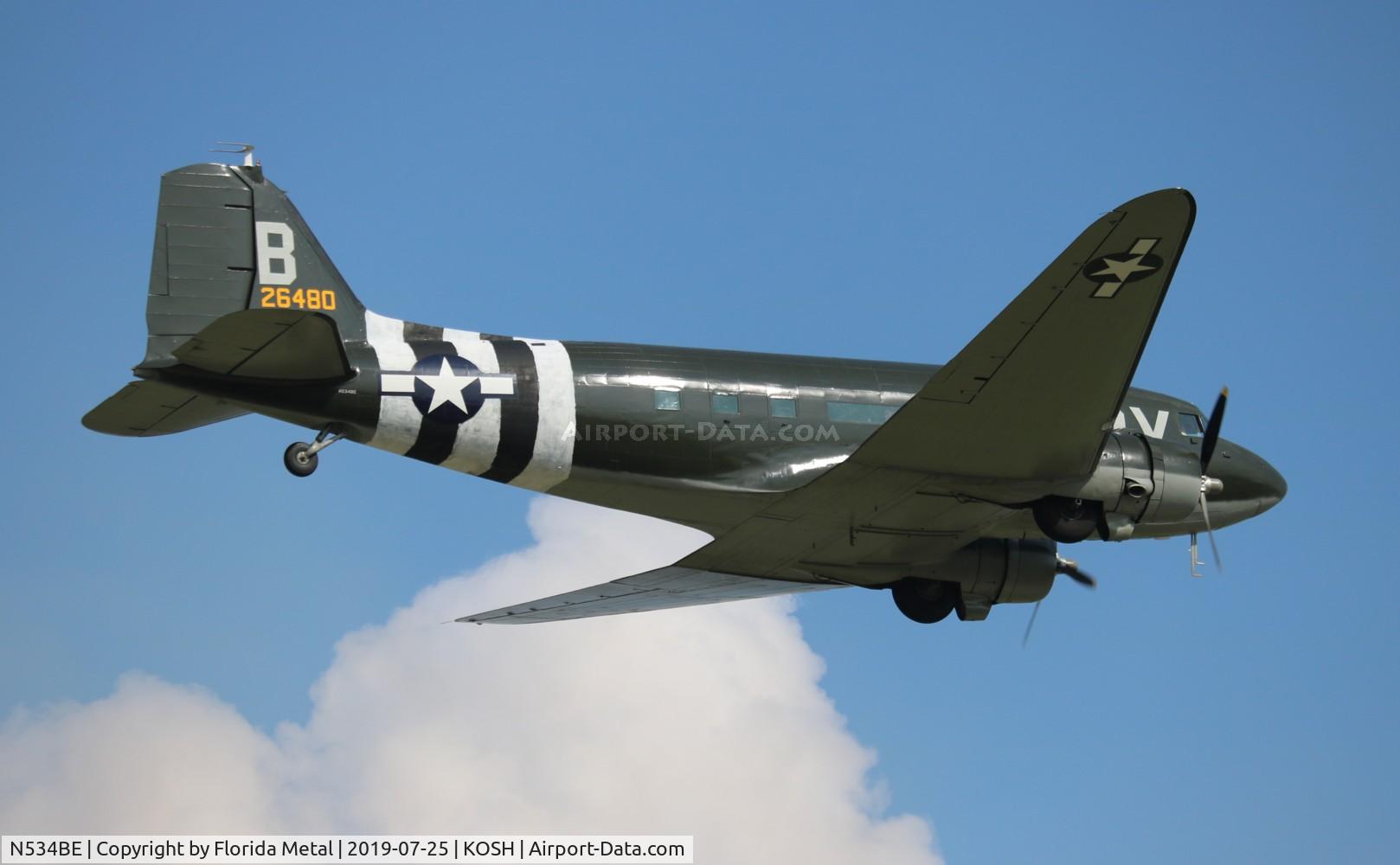 N534BE, 1944 Douglas DC-3A-S1C3G C/N 4932, OSH 2019