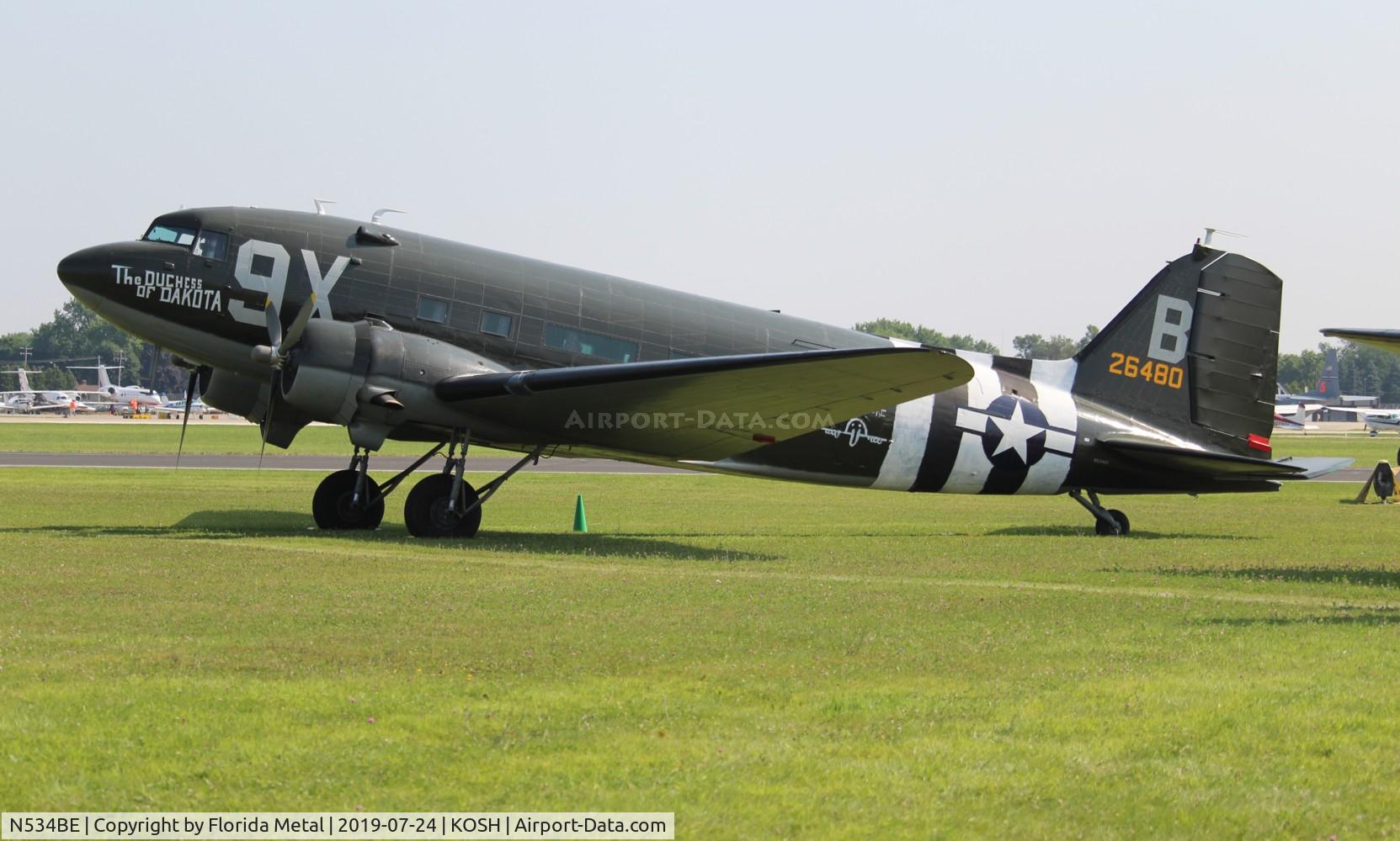 N534BE, 1944 Douglas DC-3A-S1C3G C/N 4932, OSH 2019