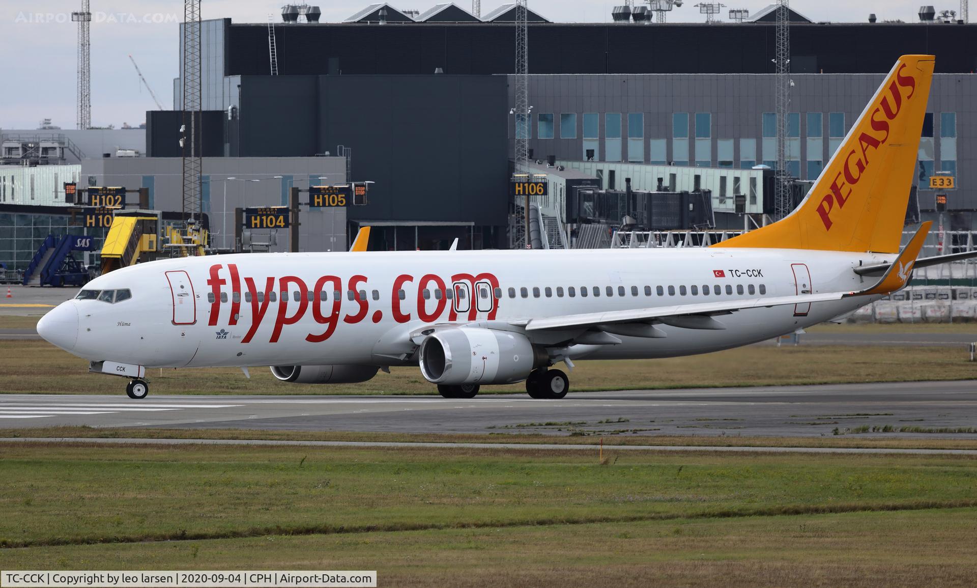 TC-CCK, 2008 Boeing 737-82R C/N 35699, Copenhagen 4.9.2020