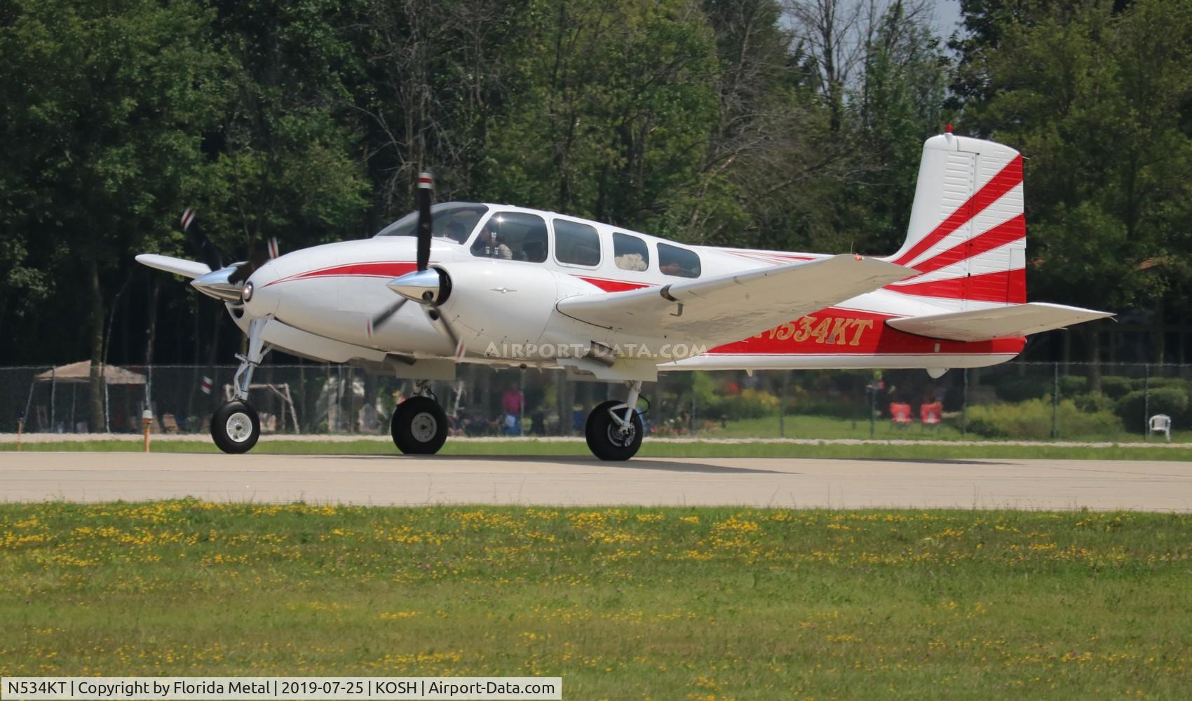 N534KT, 1962 Beech D50E Twin Bonanza C/N DH-322, OSH 2019