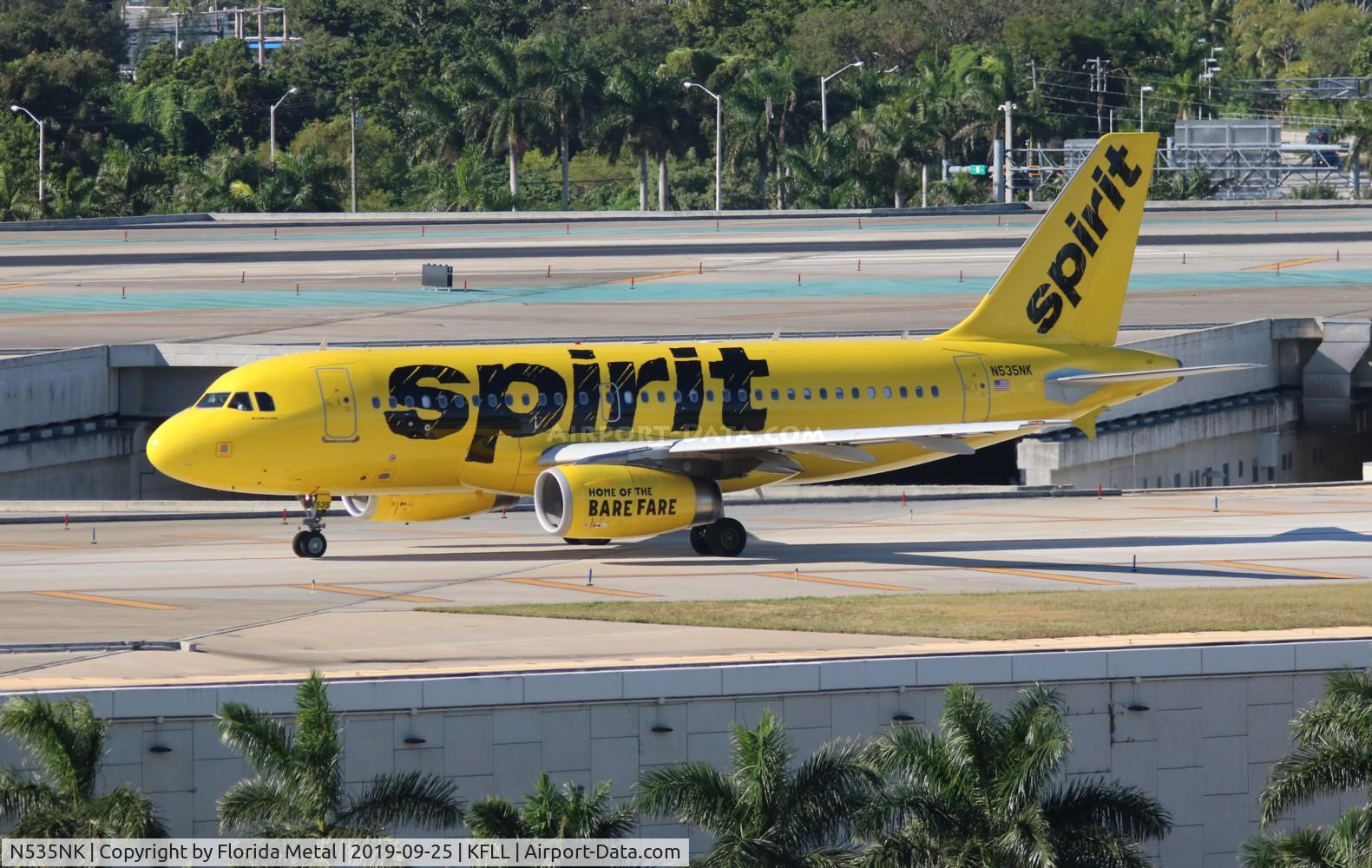 N535NK, 2010 Airbus A319-133LR C/N 4403, FLL 2019