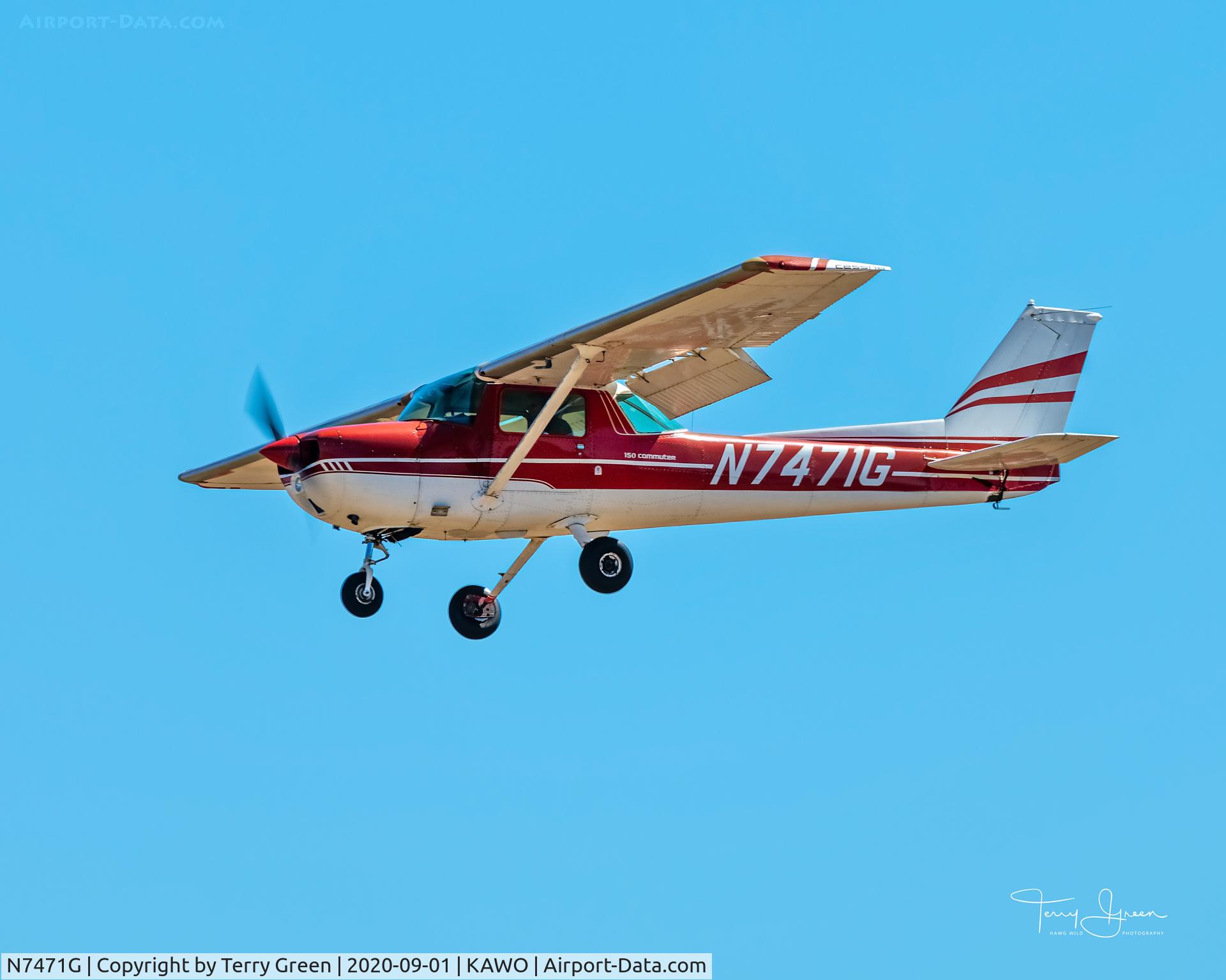 N7471G, 1973 Cessna 150L C/N 15074664, KAWO