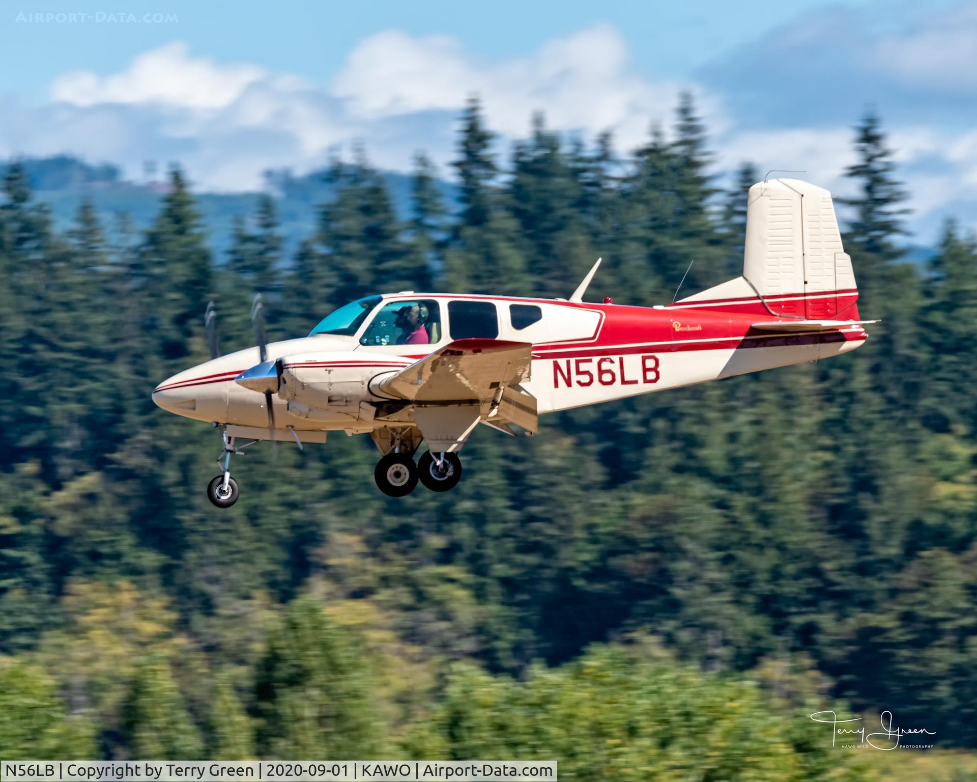 N56LB, 1959 Beech 95 C/N TD-279, KAWO