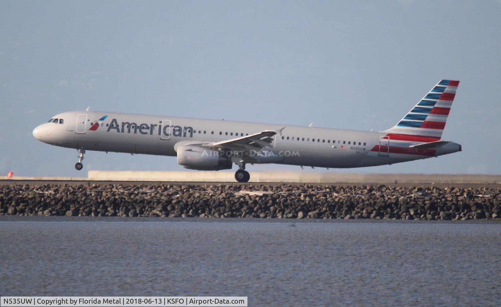 N535UW, 2009 Airbus A321-231 C/N 3993, SFO 2018