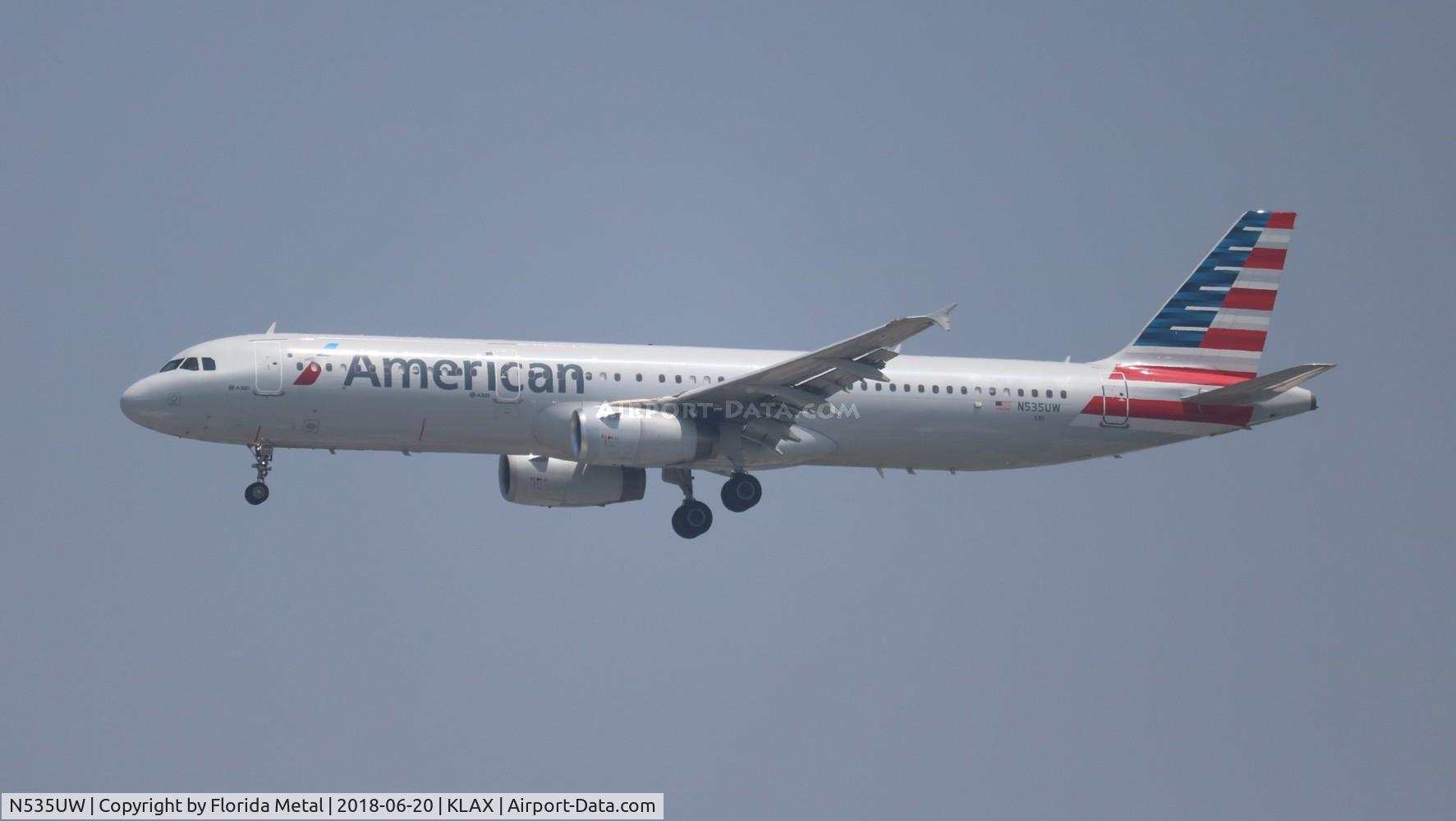 N535UW, 2009 Airbus A321-231 C/N 3993, LAX 2018