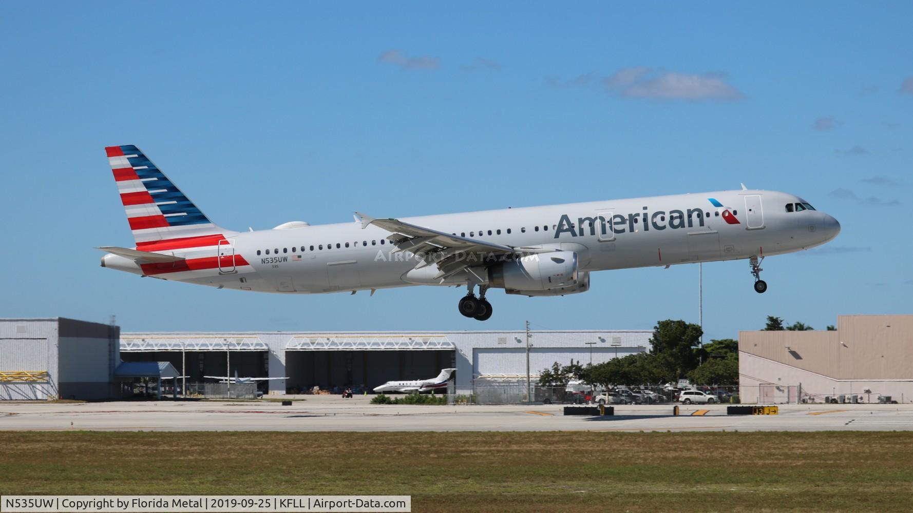 N535UW, 2009 Airbus A321-231 C/N 3993, FLL 2019