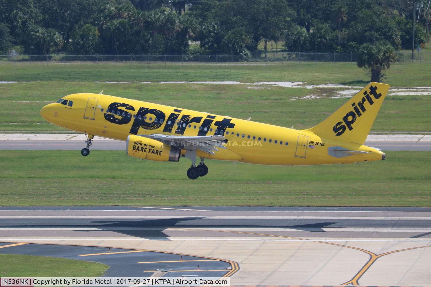 N536NK, 2010 Airbus A319-133 C/N 4422, TPA 2017
