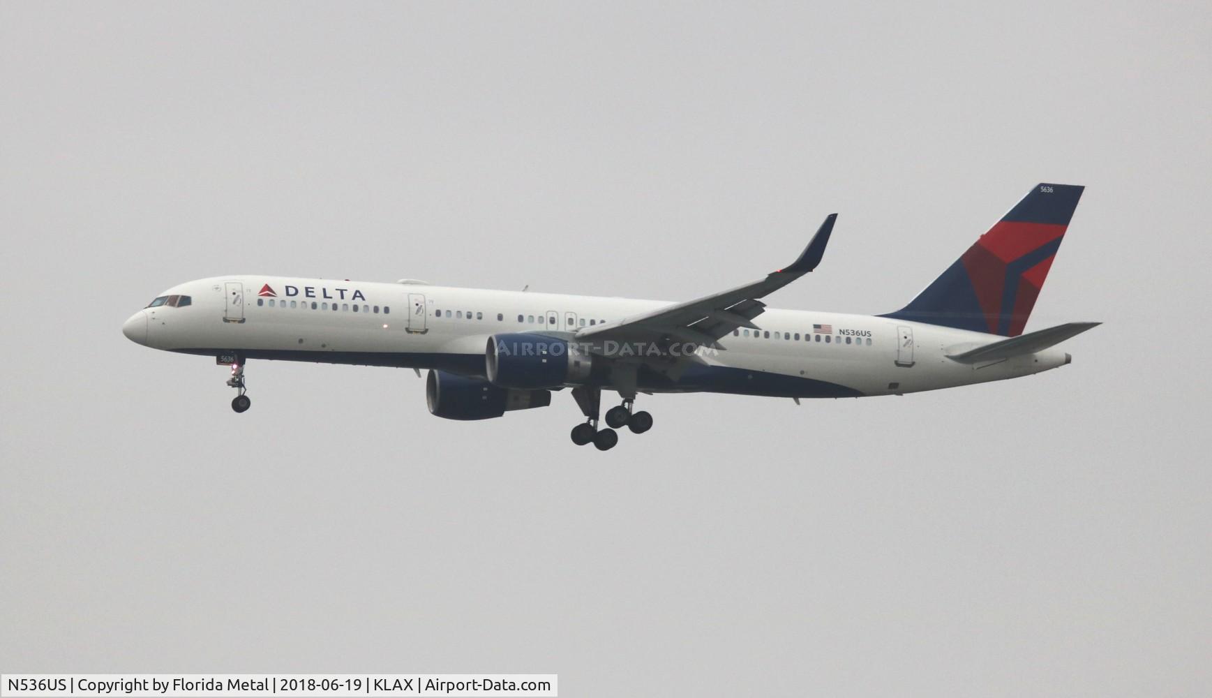 N536US, 1995 Boeing 757-251 C/N 26483, LAX 2018