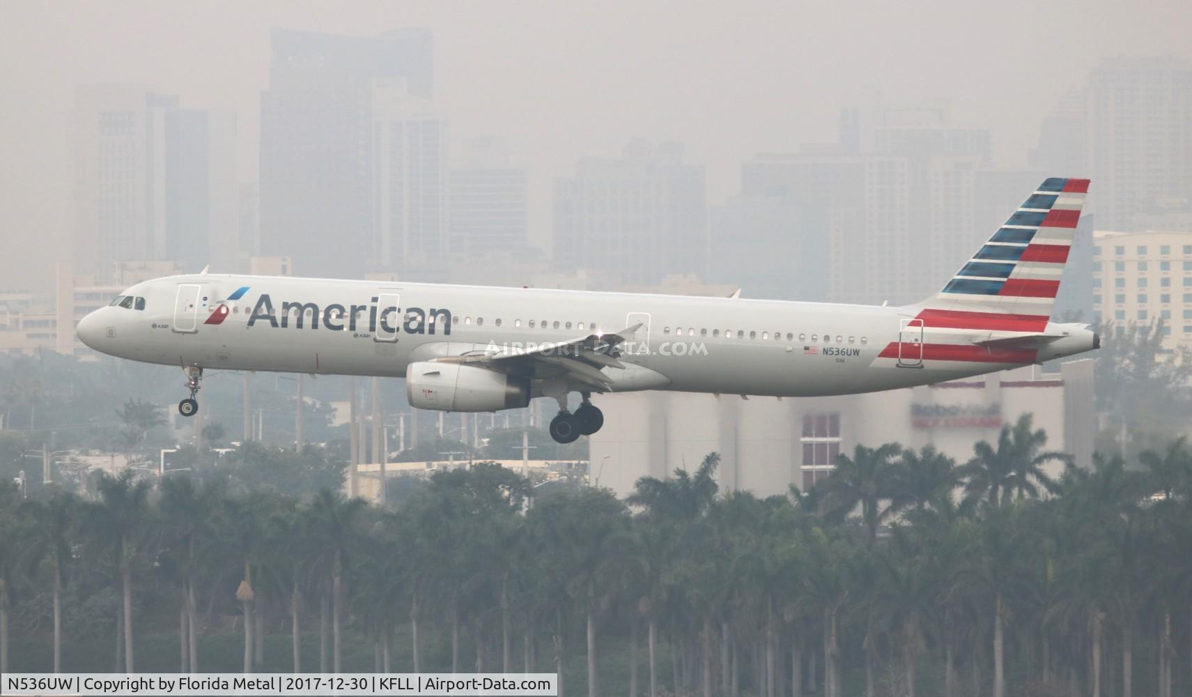 N536UW, 2009 Airbus A321-231 C/N 4025, FLL 2017