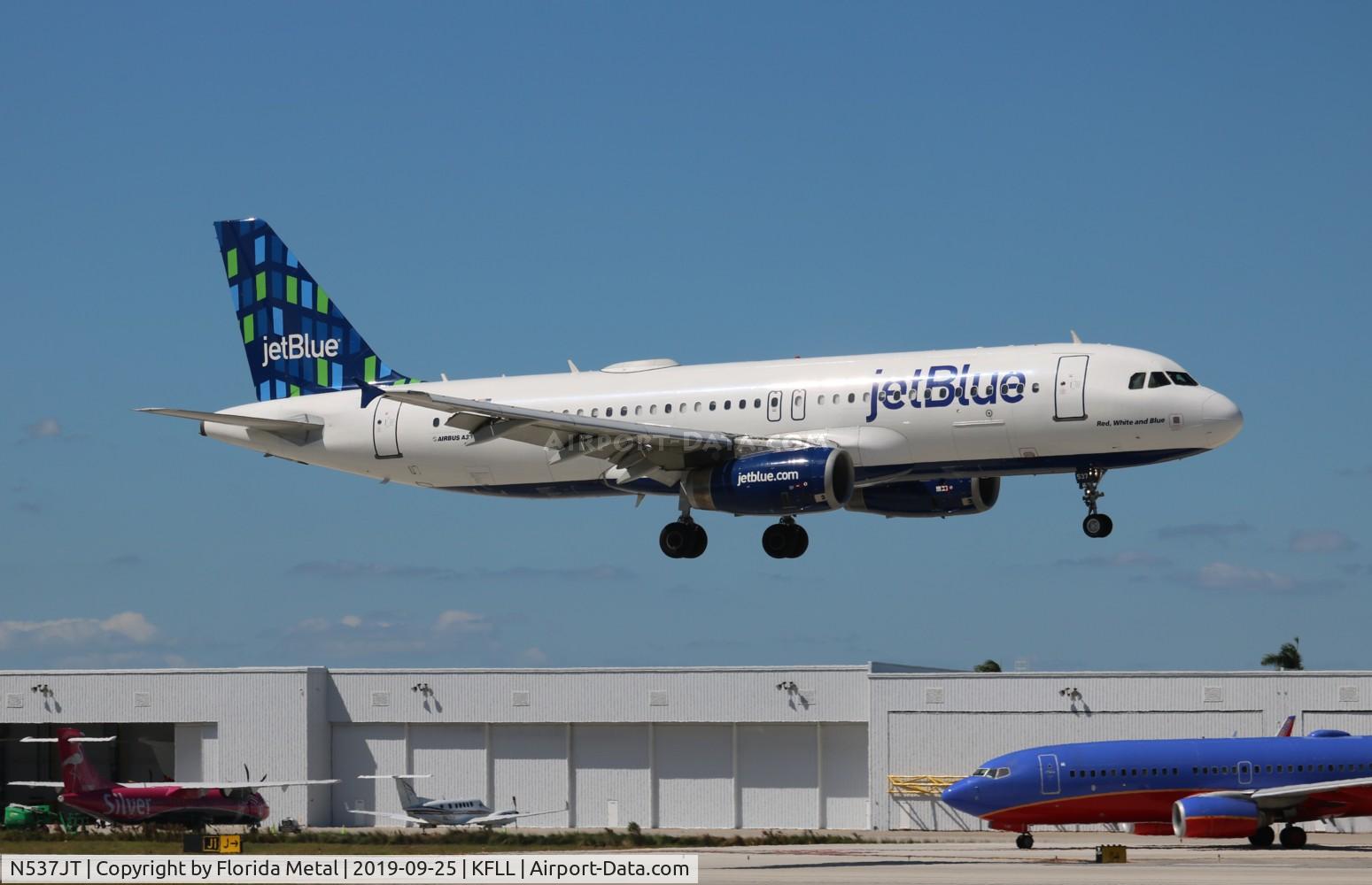 N537JT, 2002 Airbus A320-232 C/N 1785, FLL 2019