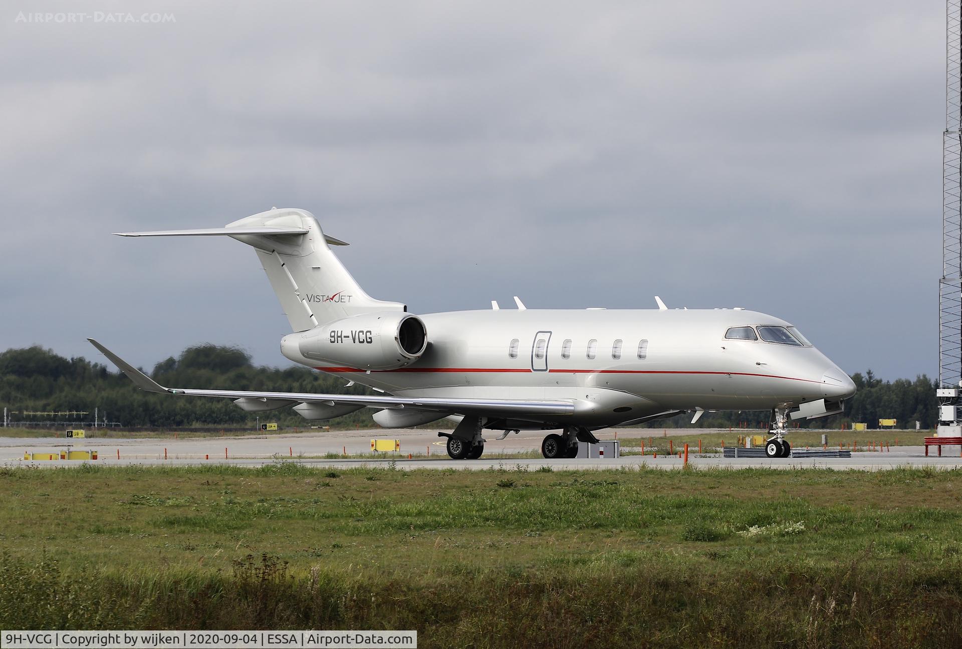 9H-VCG, 2014 Bombardier Challenger 350 (BD-100-1A10) C/N 20545, Taxiway U