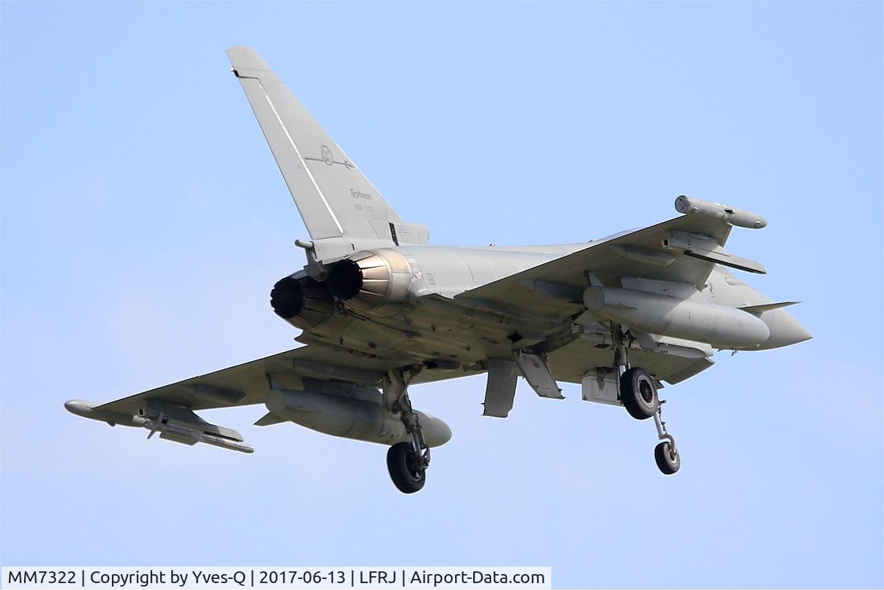 MM7322, Eurofighter EF-2000 Typhoon S C/N IS054, Eurofighter EF-2000 Typhoon S, On final rwy 08, Landivisiau Naval Air Base (LFRJ) Tiger Meet 2017