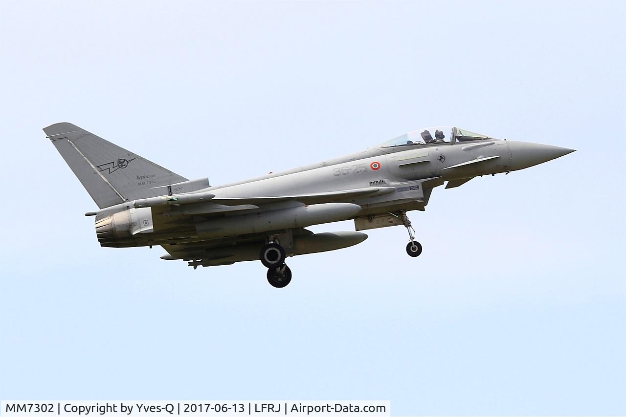 MM7302, Eurofighter EF-2000 Typhoon S C/N IS034, Eurofighter EF-2000 Typhoon S, On final rwy 08, Landivisiau Naval Air Base (LFRJ) Tiger Meet 2017