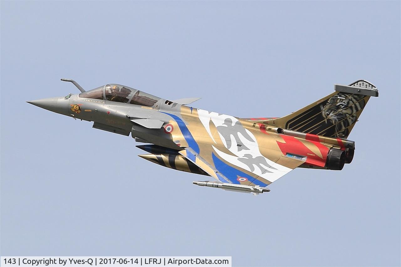 143, 2013 Dassault Rafale C C/N 143, Dassault Rafale C, Take off rwy 26, Landivisiau Naval Air Base (LFRJ) Tiger Meet 2017