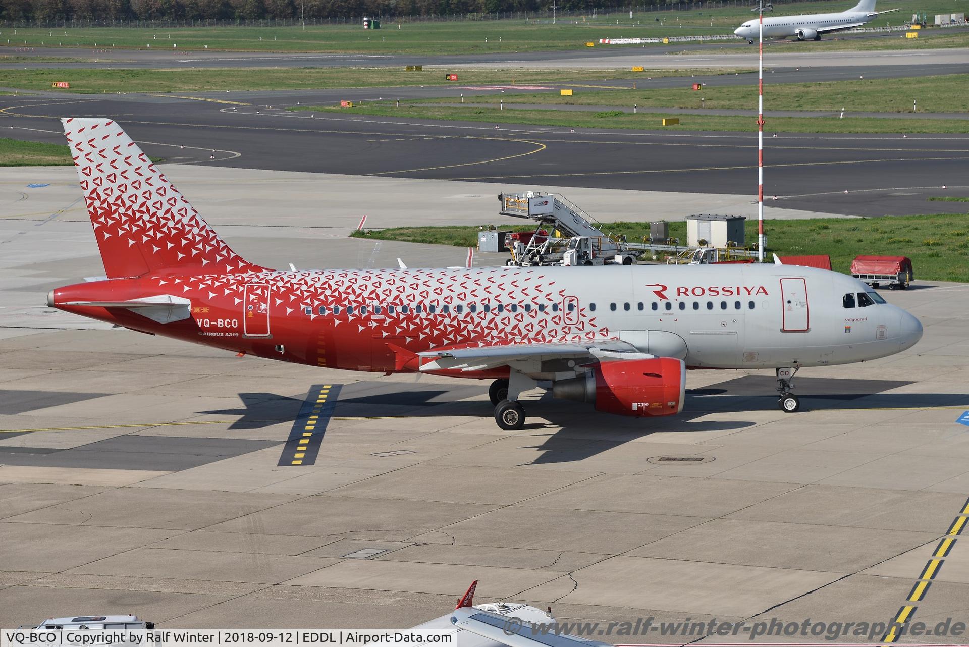 VQ-BCO, 2009 Airbus A319-112 C/N 3942, Airbus A319-112 - FV SDM Rossiya Airlines 'Volgograd/?????????' - 3942 - VQ-BCO - 12.09.2018 - DUS