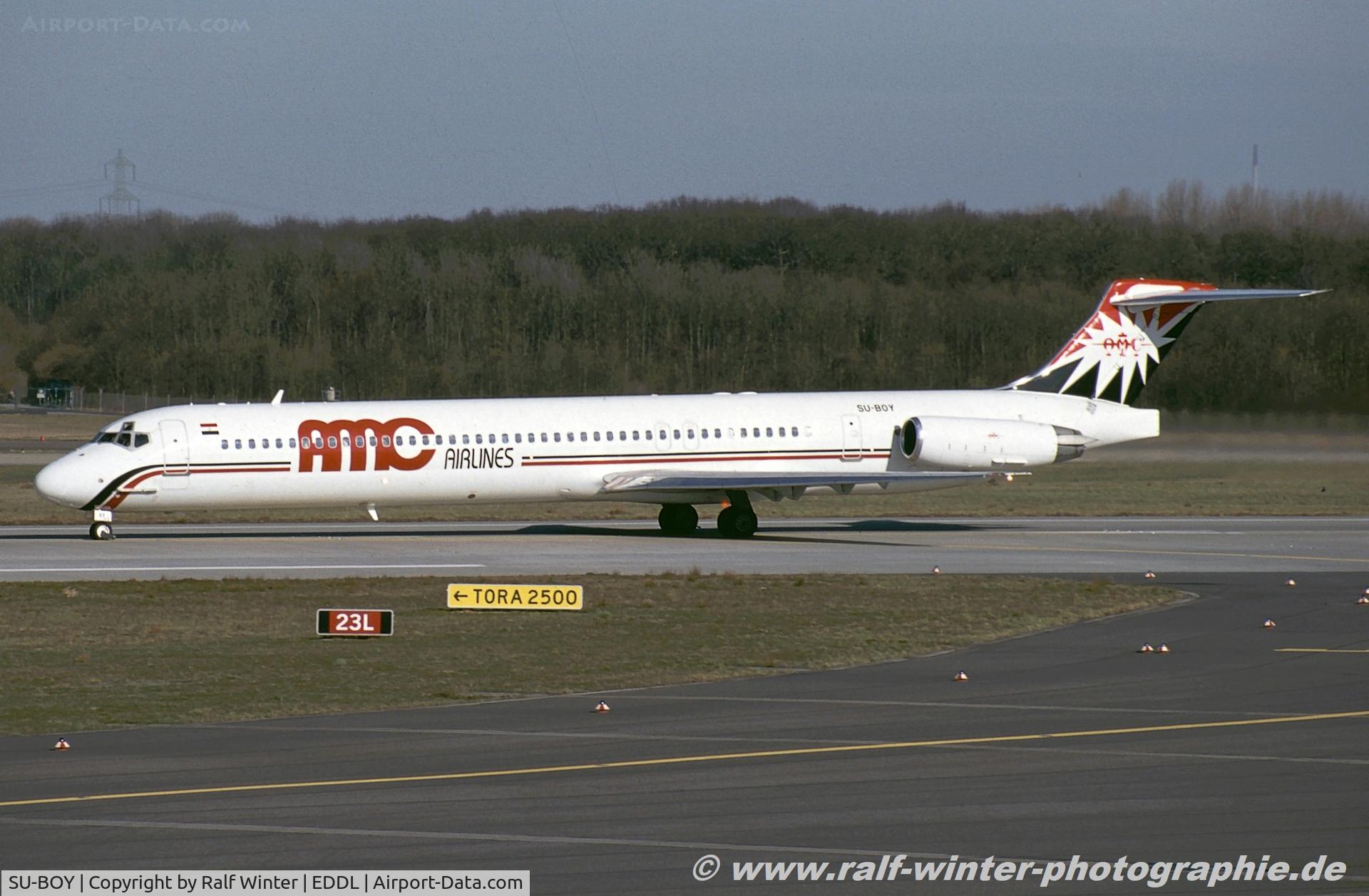 SU-BOY, 1996 McDonnell Douglas MD-83 (DC-9-83) C/N 53191, McDonnell Douglas MD-88 - YJ AMV AMC Aviation damaged 20071011 - 53191 - SU-BOY - 04.1997 - DUS