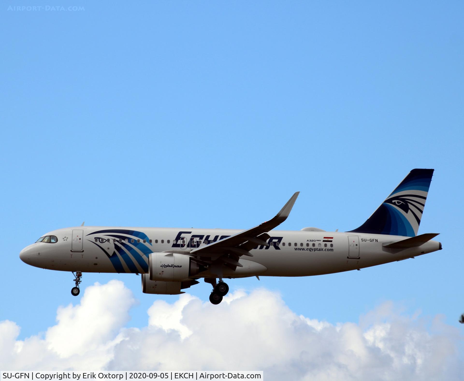 SU-GFN, 2020 Airbus A320-251N C/N 10013, SU-GFN landing rw 22L