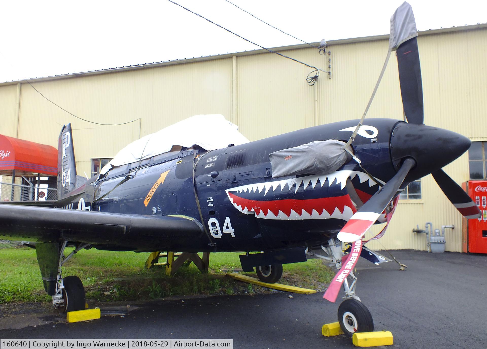 160640, Beech T-34C Turbo Mentor C/N GL-105, Beechcraft T-34C Turbo Mentor at the Museum of Flight, Rome GA