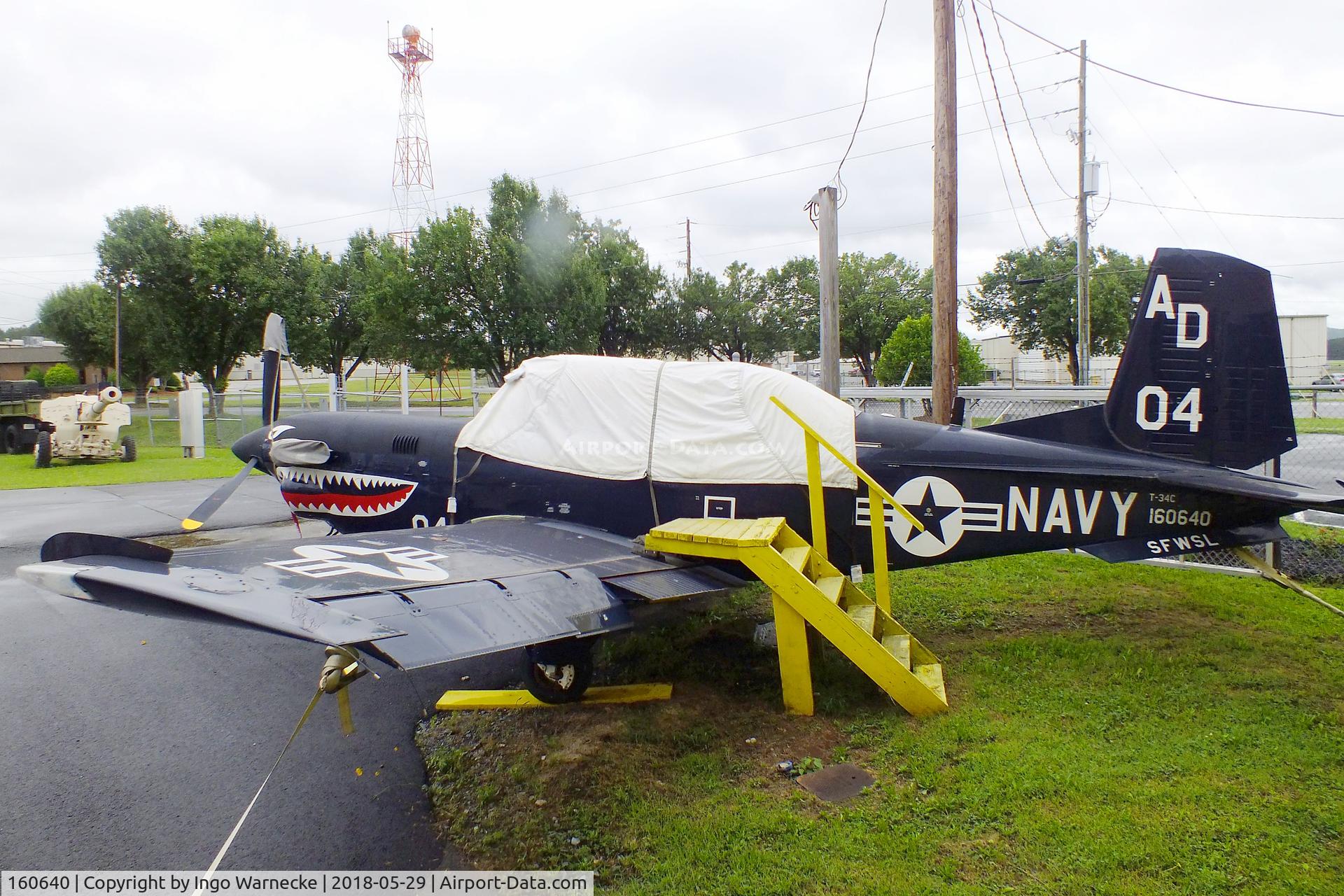 160640, Beech T-34C Turbo Mentor C/N GL-105, Beechcraft T-34C Turbo Mentor at the Museum of Flight, Rome GA