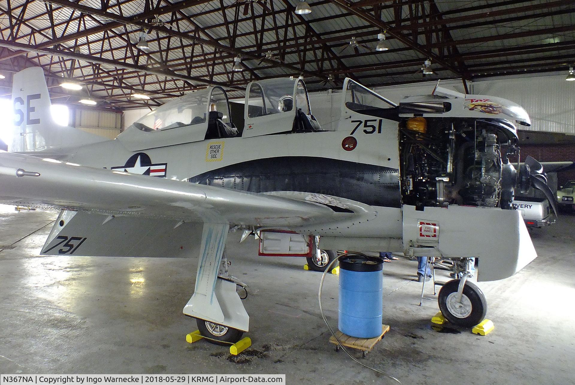 N367NA, 1950 North American T-28A Trojan C/N 174-367, North American T-28A Trojan at the Museum of Flight, Rome GA