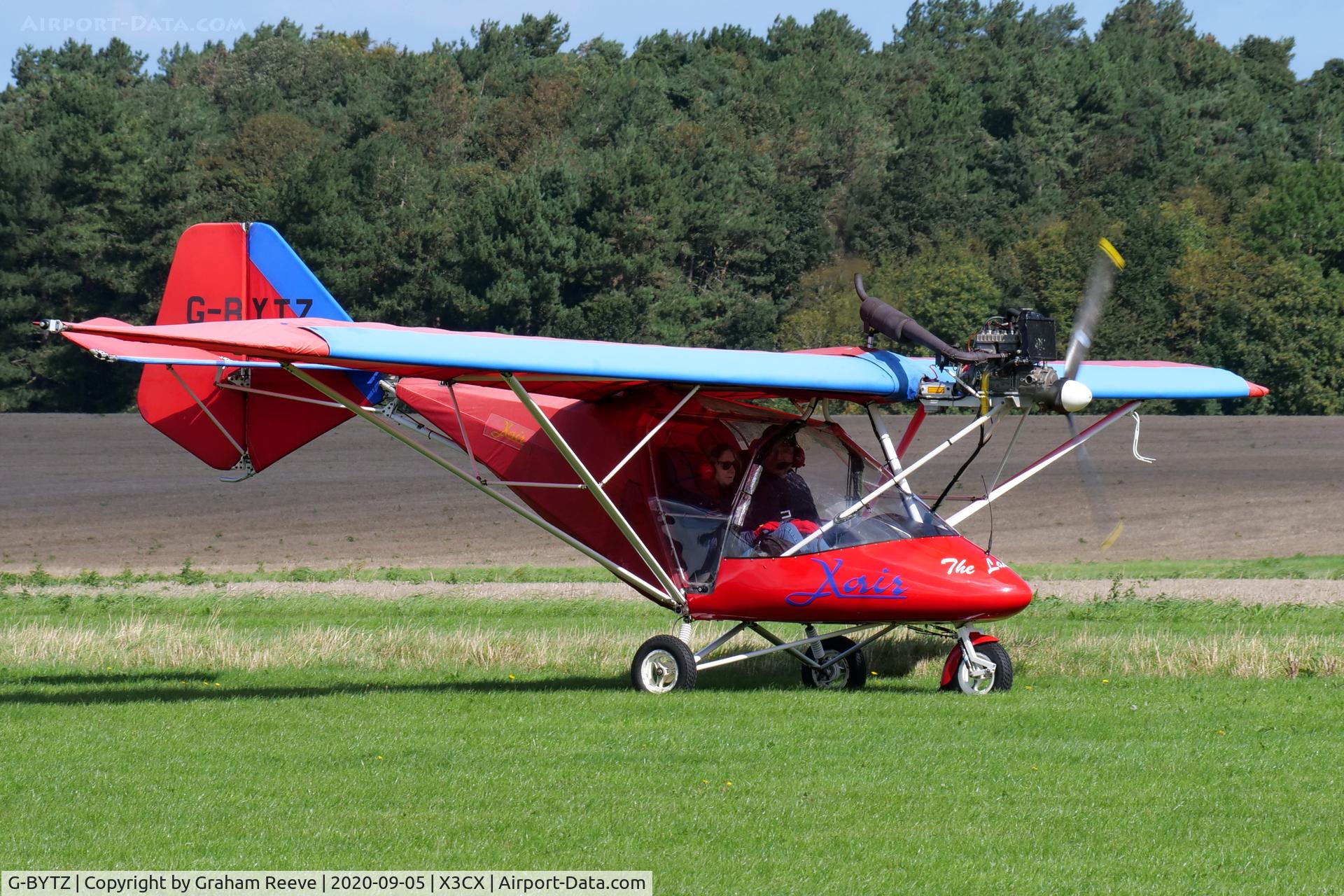 G-BYTZ, 2000 X'Air 582(6) C/N BMAA/HB/120, Just landed at Northrepps.