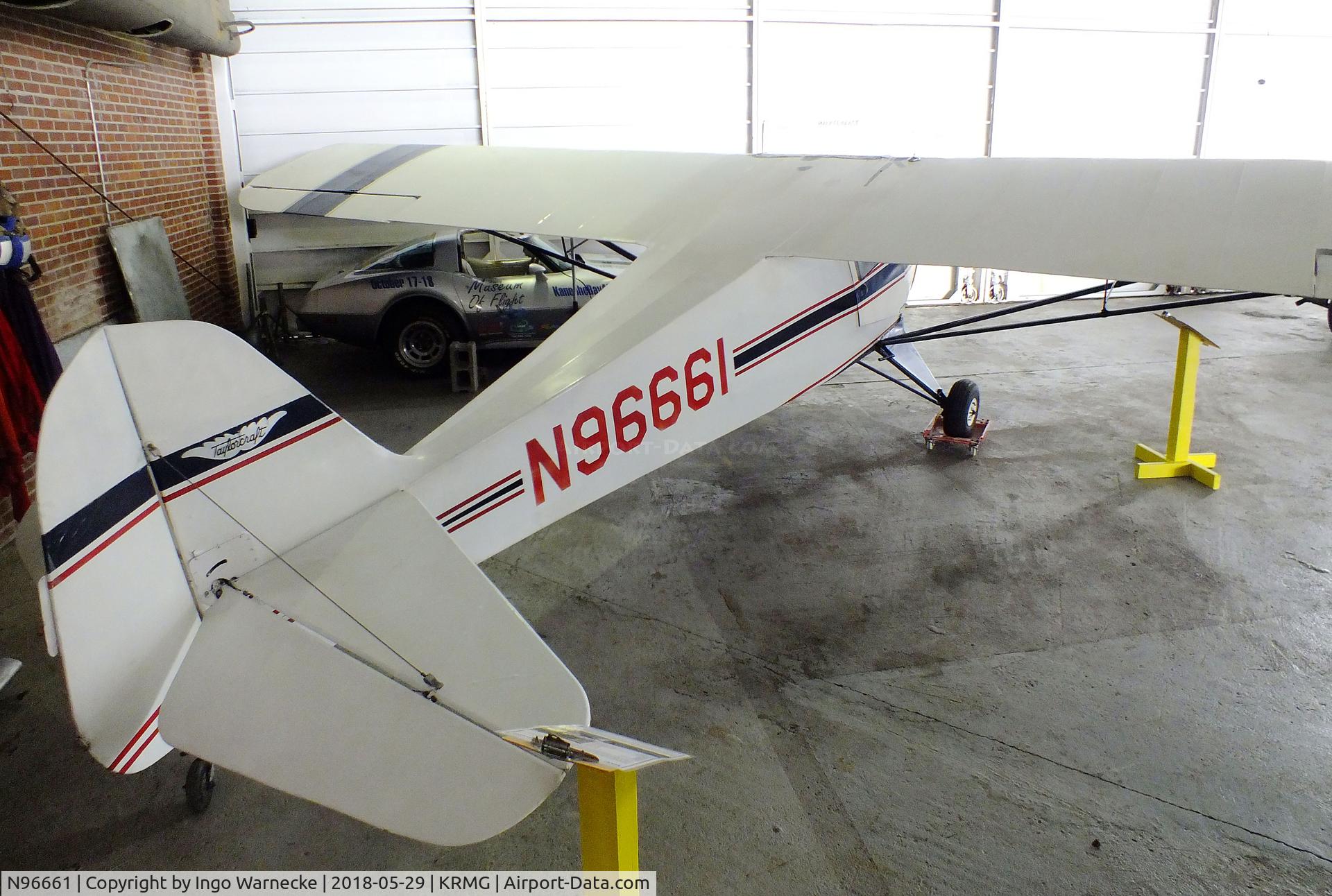 N96661, 1946 Taylorcraft BC12-D C/N 8961, Taylorcraft BC-12D at the Museum of Flight, Rome GA