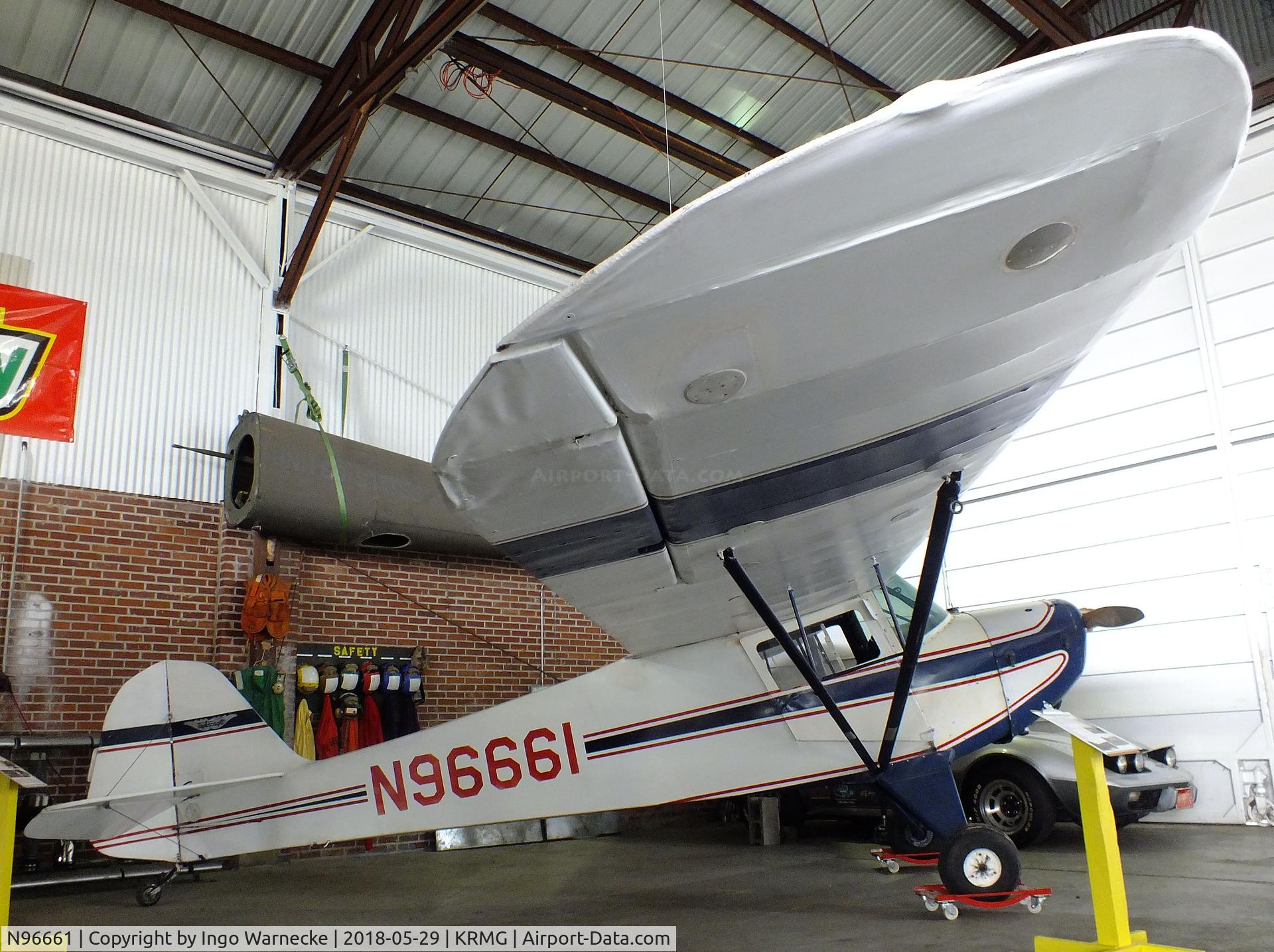 N96661, 1946 Taylorcraft BC12-D C/N 8961, Taylorcraft BC-12D at the Museum of Flight, Rome GA