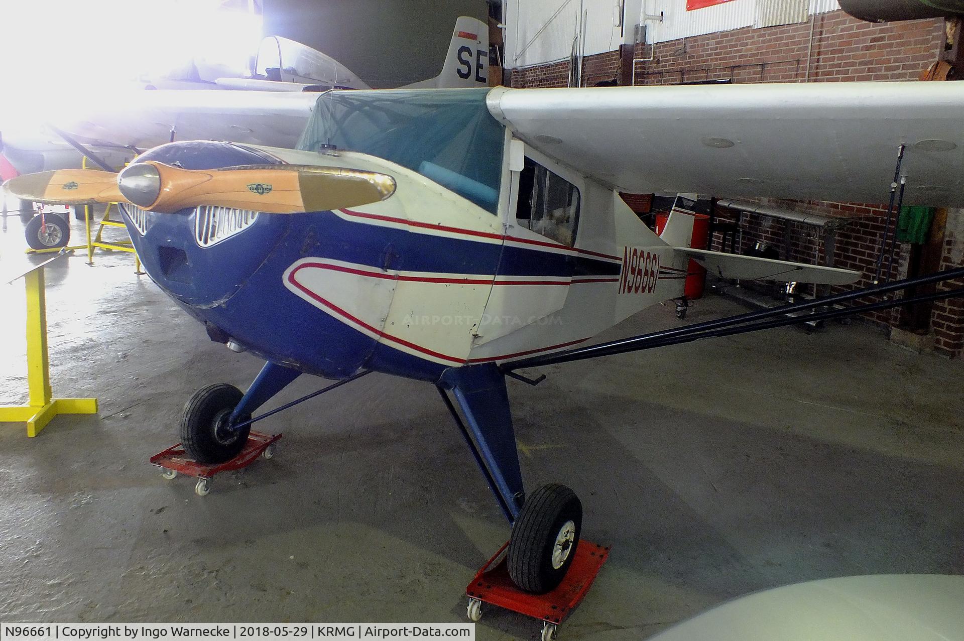 N96661, 1946 Taylorcraft BC12-D C/N 8961, Taylorcraft BC-12D at the Museum of Flight, Rome GA