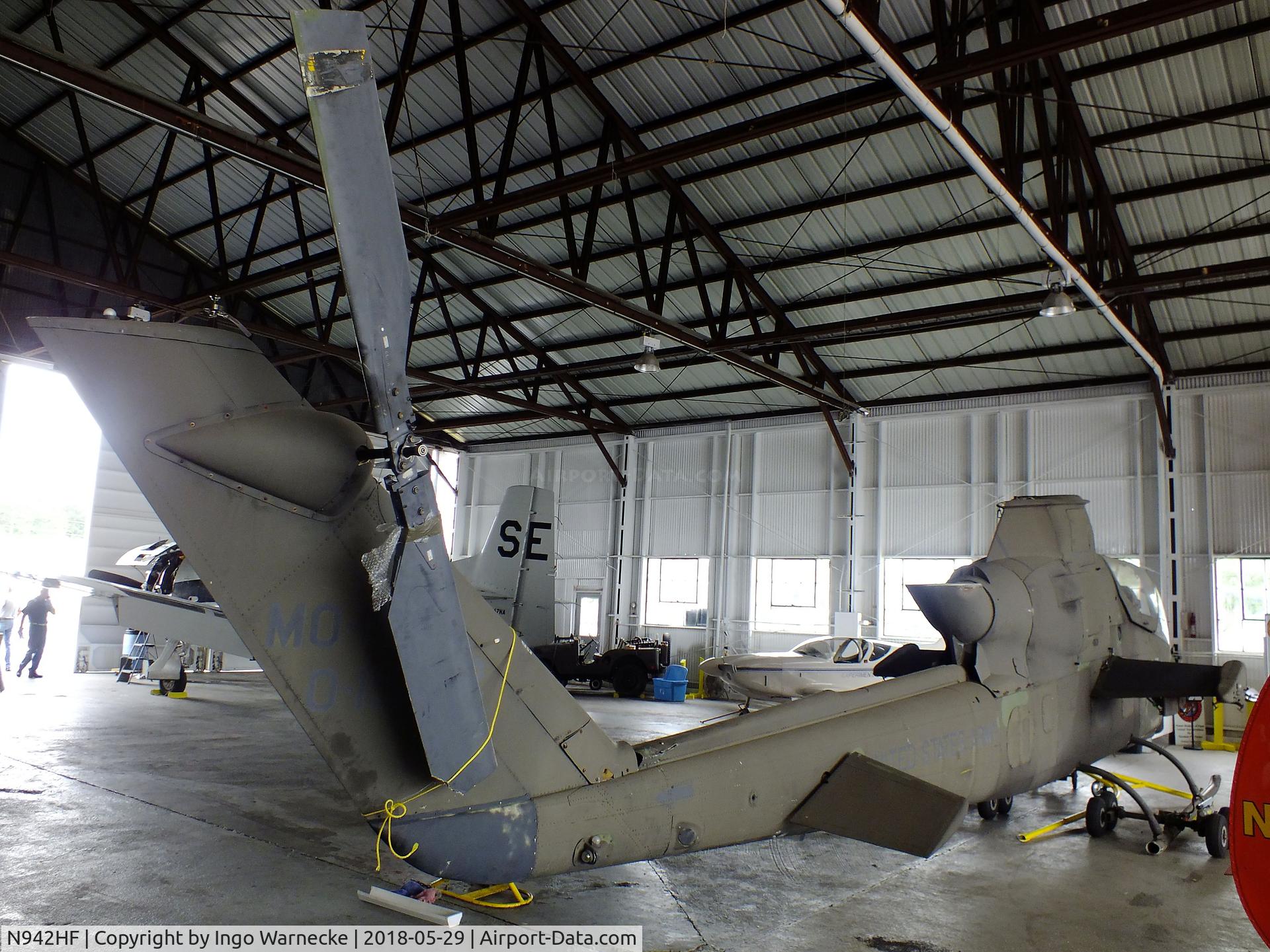 N942HF, Bell AH-1F Cobra C/N 70-15942, Bell AH-1F Cobra (minus rotor) at the Museum of Flight, Rome GA