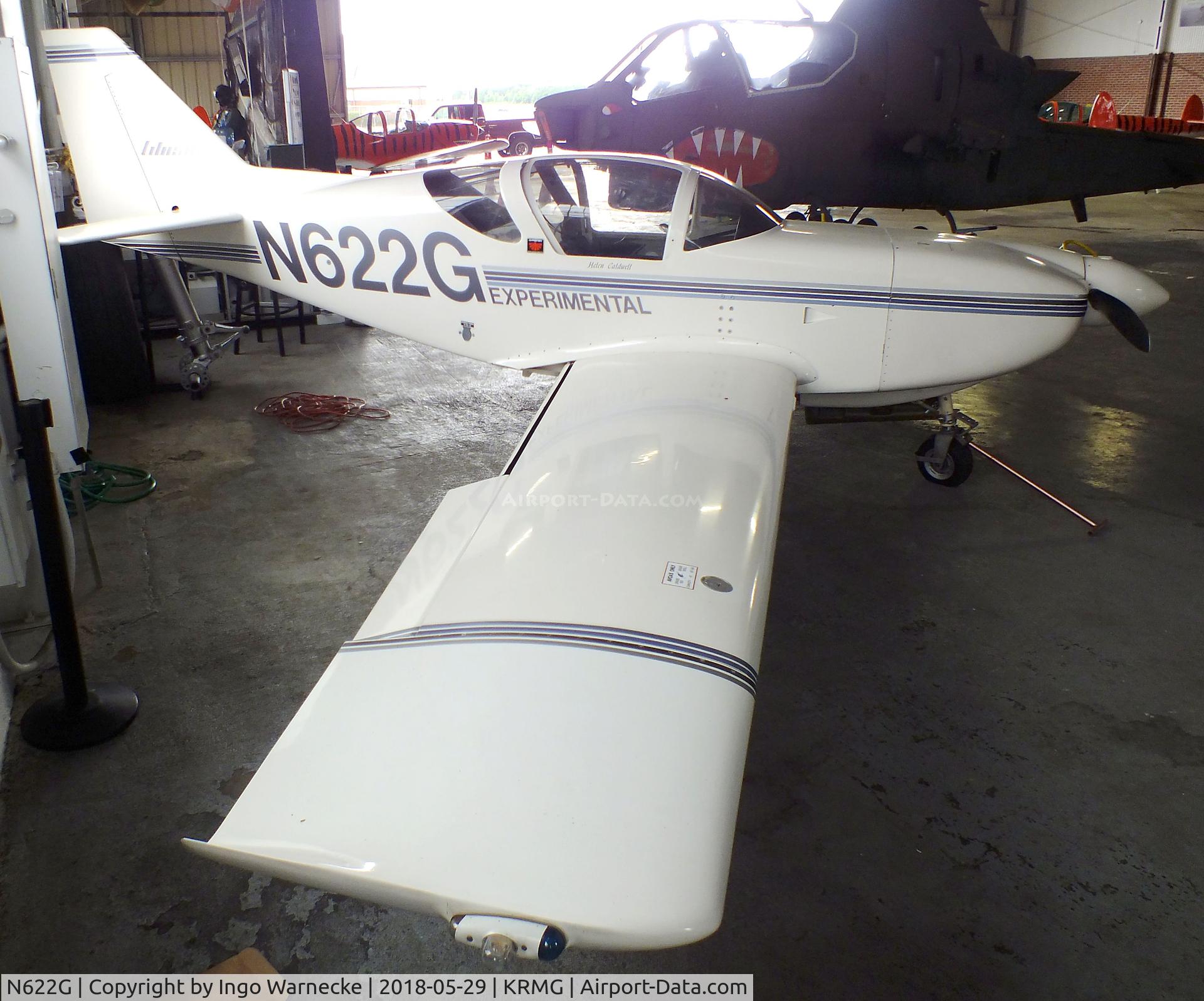 N622G, Stoddard-Hamilton Glasair SH-2R C/N 622, Stoddard-Hamilton (Caldwell, Gary B) Glasair SH-2R in the hangar of the Museum of Flight at Richard B. Russell Airport, Rome GA