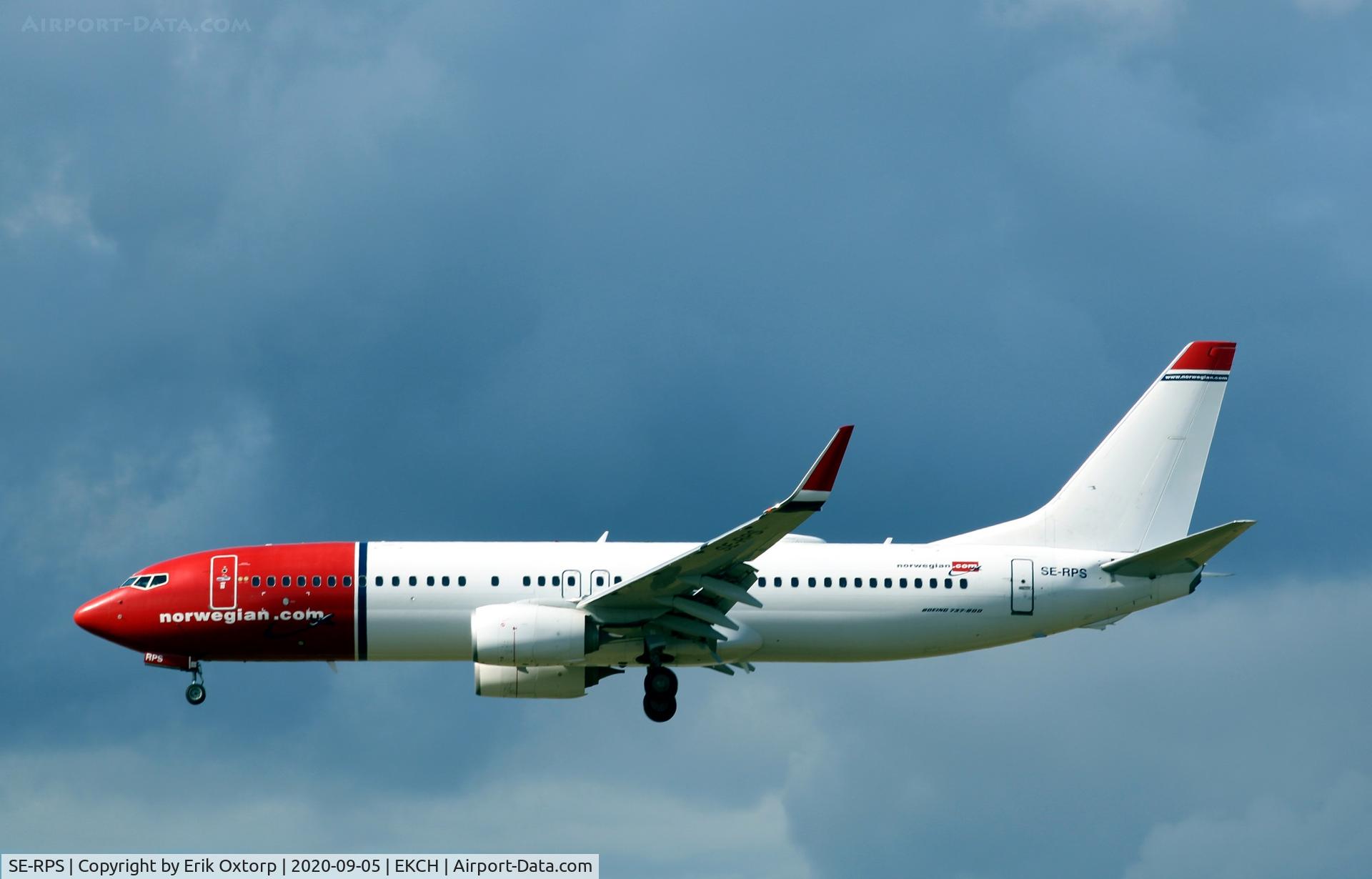 SE-RPS, 2015 Boeing 737-8JP C/N 41143, SE-RPS landing rw 22L