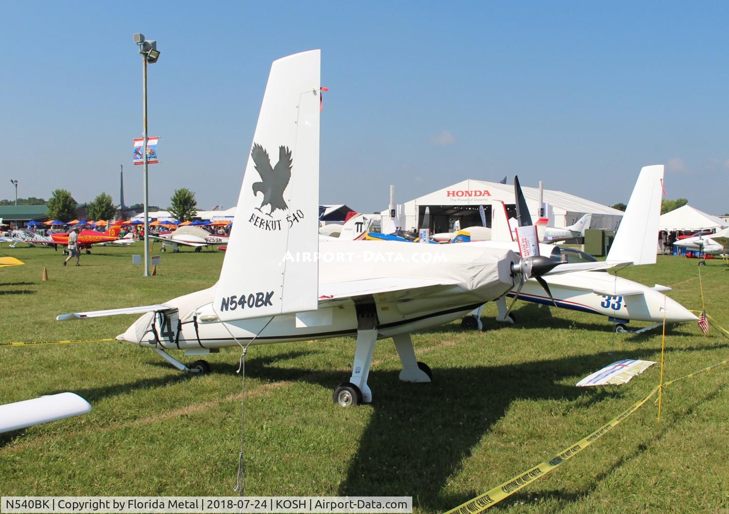 N540BK, Berkut HBX C/N 1940, OSH 2018