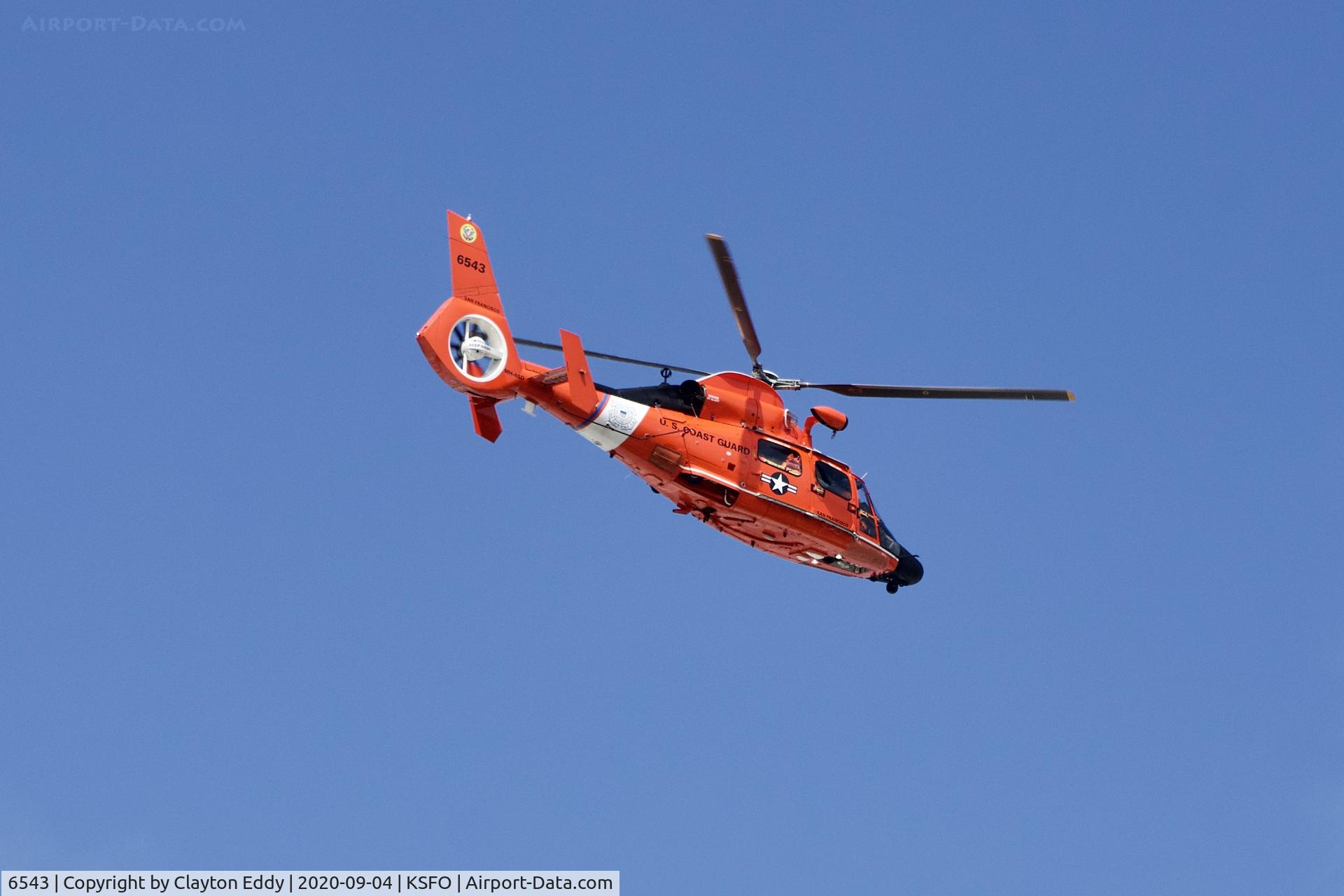 6543, Aérospatiale MH-65D Dolphin C/N 6025, SFO 2020.