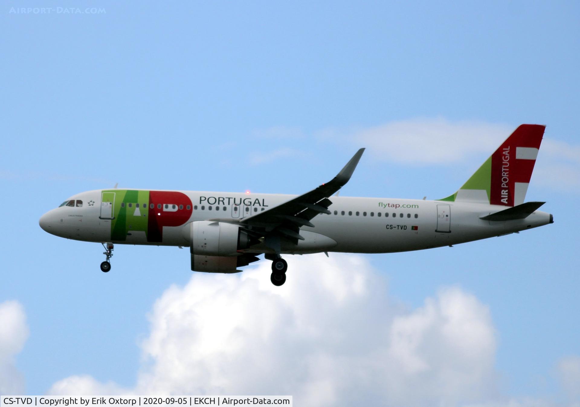 CS-TVD, 2019 Airbus A320-251N C/N 8907, CS-TVD landing rw 22L