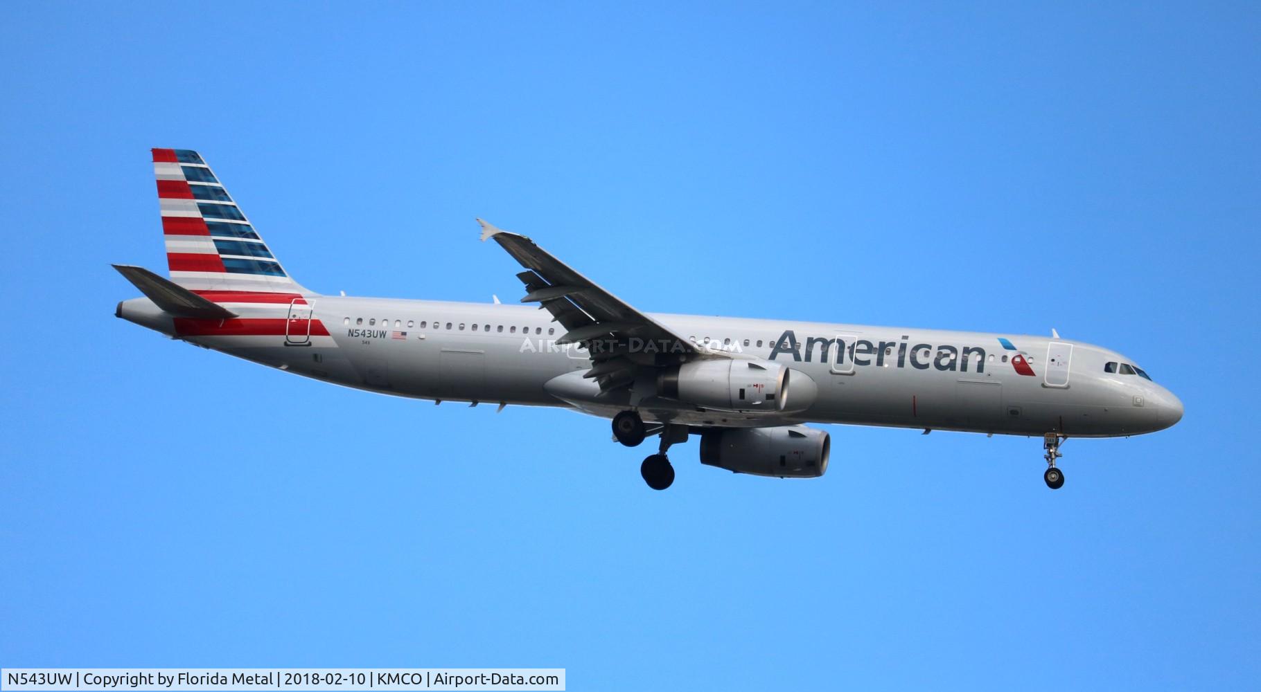 N543UW, 2011 Airbus A321-231 C/N 4843, MCO 2018