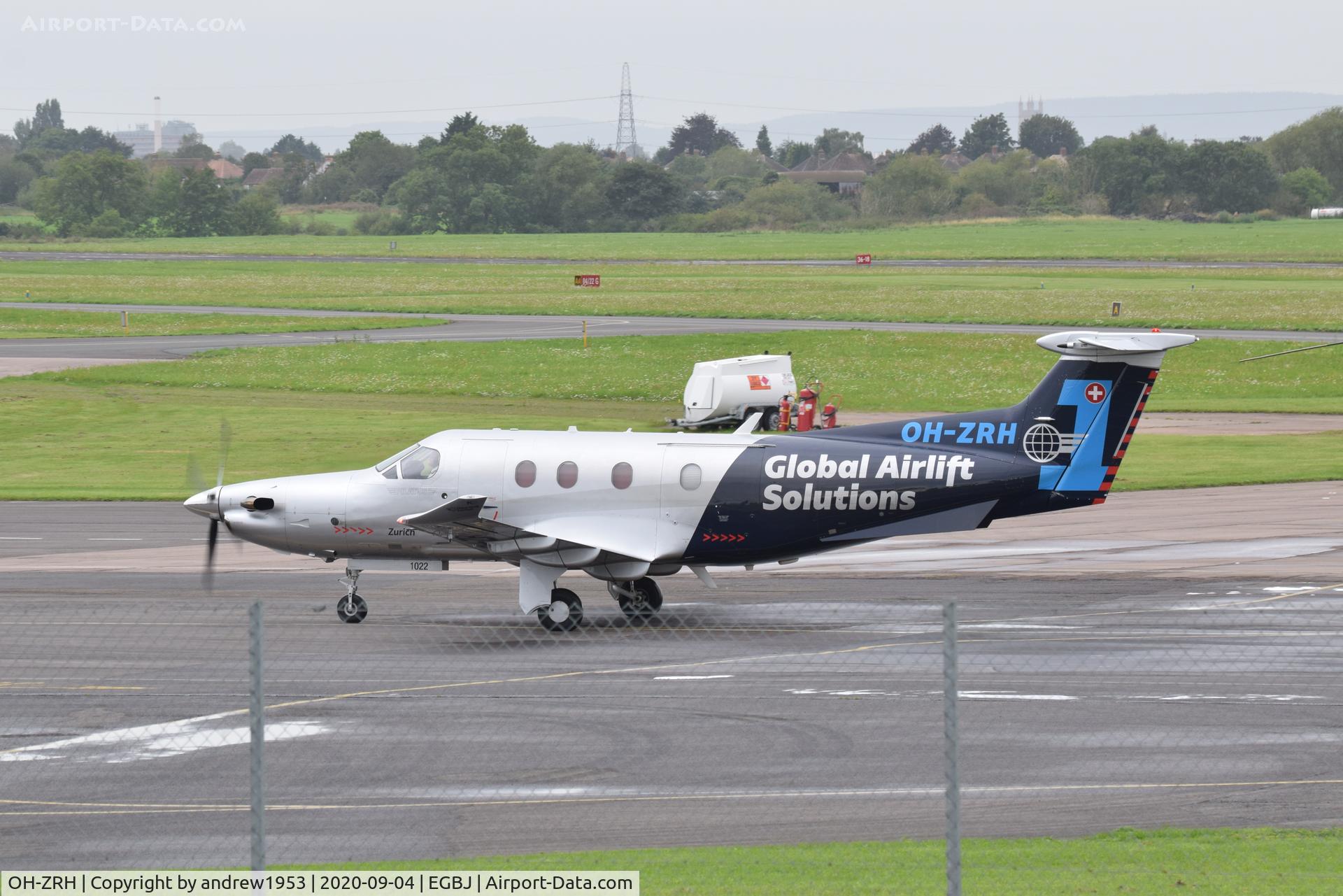 OH-ZRH, 2008 Pilatus PC-12/47E C/N 1022, OH-ZRH at Gloucestershire Airport.