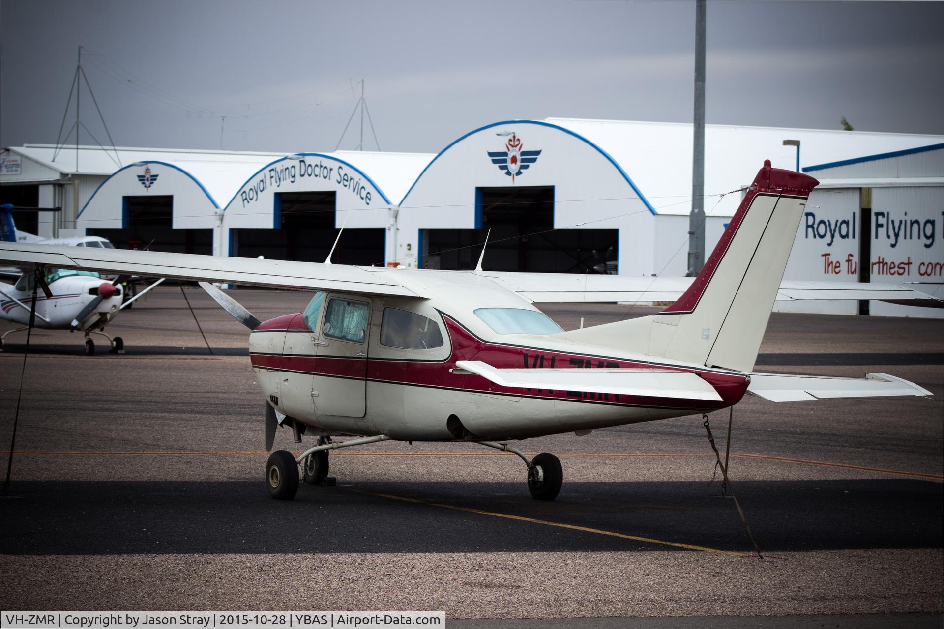 VH-ZMR, 1976 Cessna 210L Centurion C/N 21061493, Sitting idle at YBAS (Alice Springs) NT
