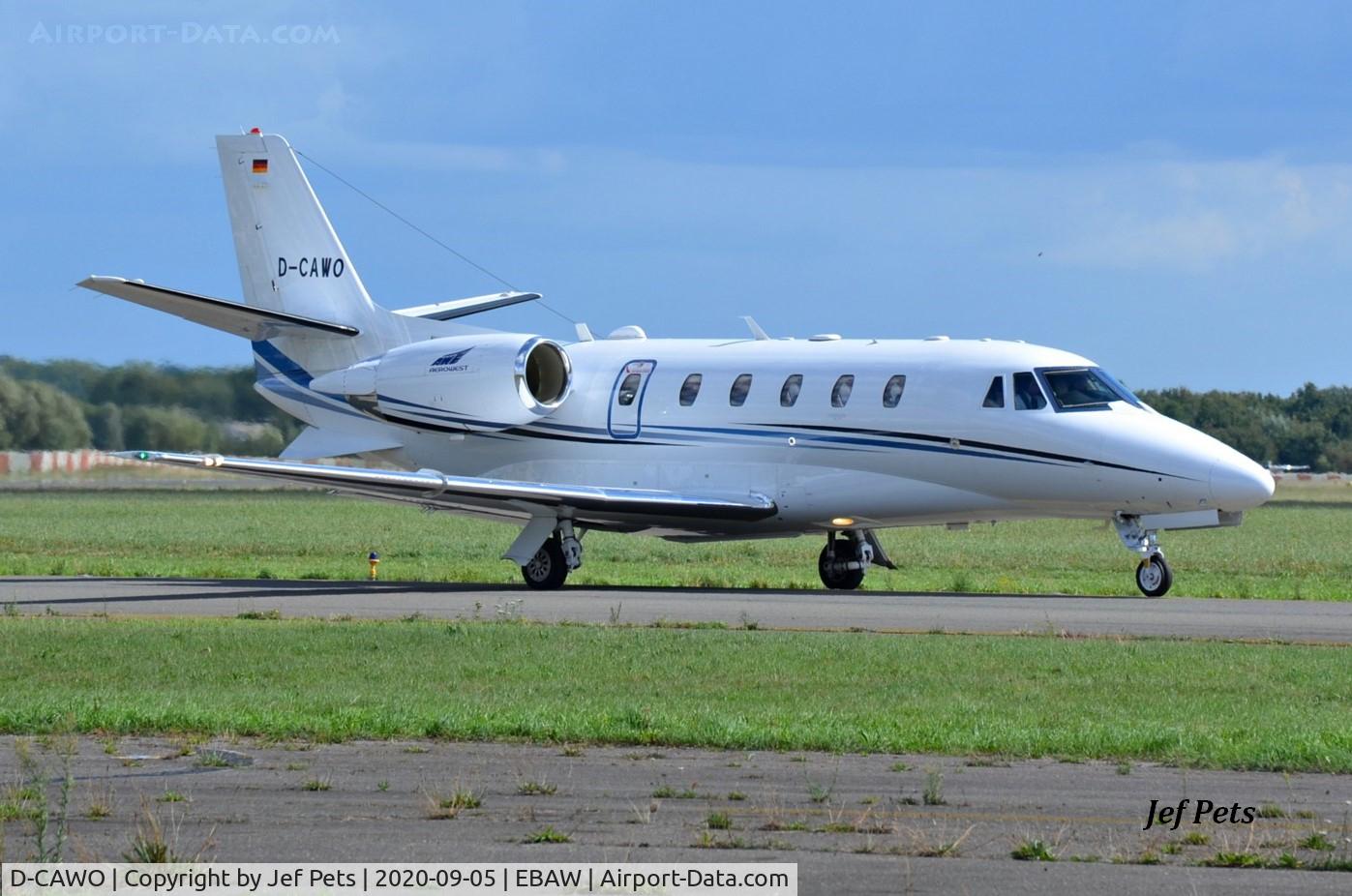 D-CAWO, 2019 Cessna 560XL Citation XLS+ C/N 560-6271, At Antwerp Airport.