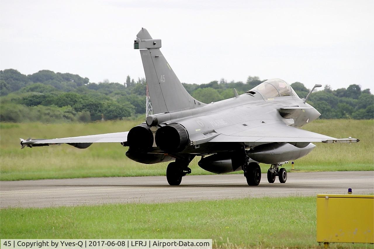 45, 2015 Dassault Rafale M C/N 45, Dassault Rafale M, Taxiing to flight line, Landivisiau Naval Air Base (LFRJ) Tiger Meet 2017