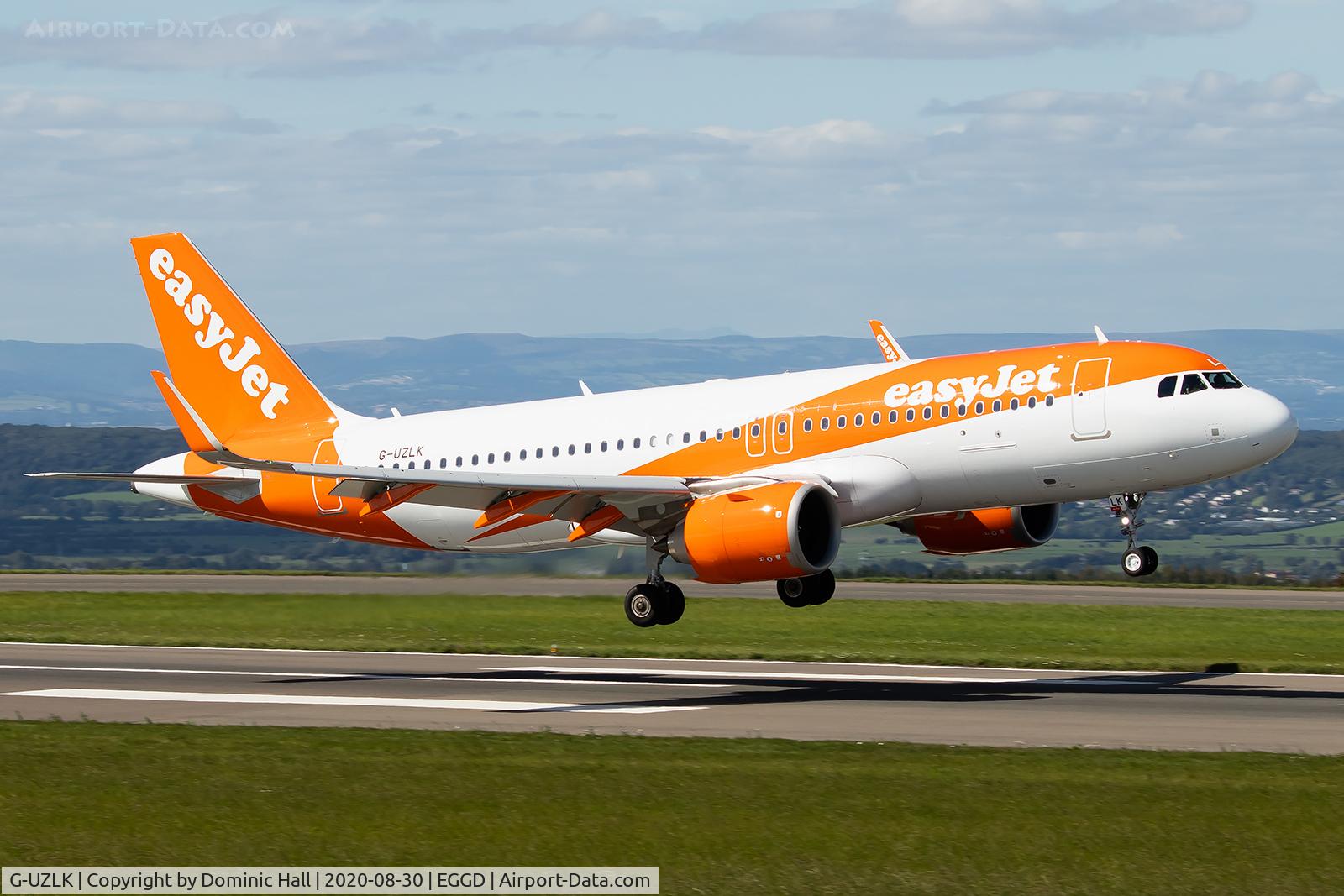 G-UZLK, 2020 Airbus A320-251N C/N 9504, BRS 30/08/20