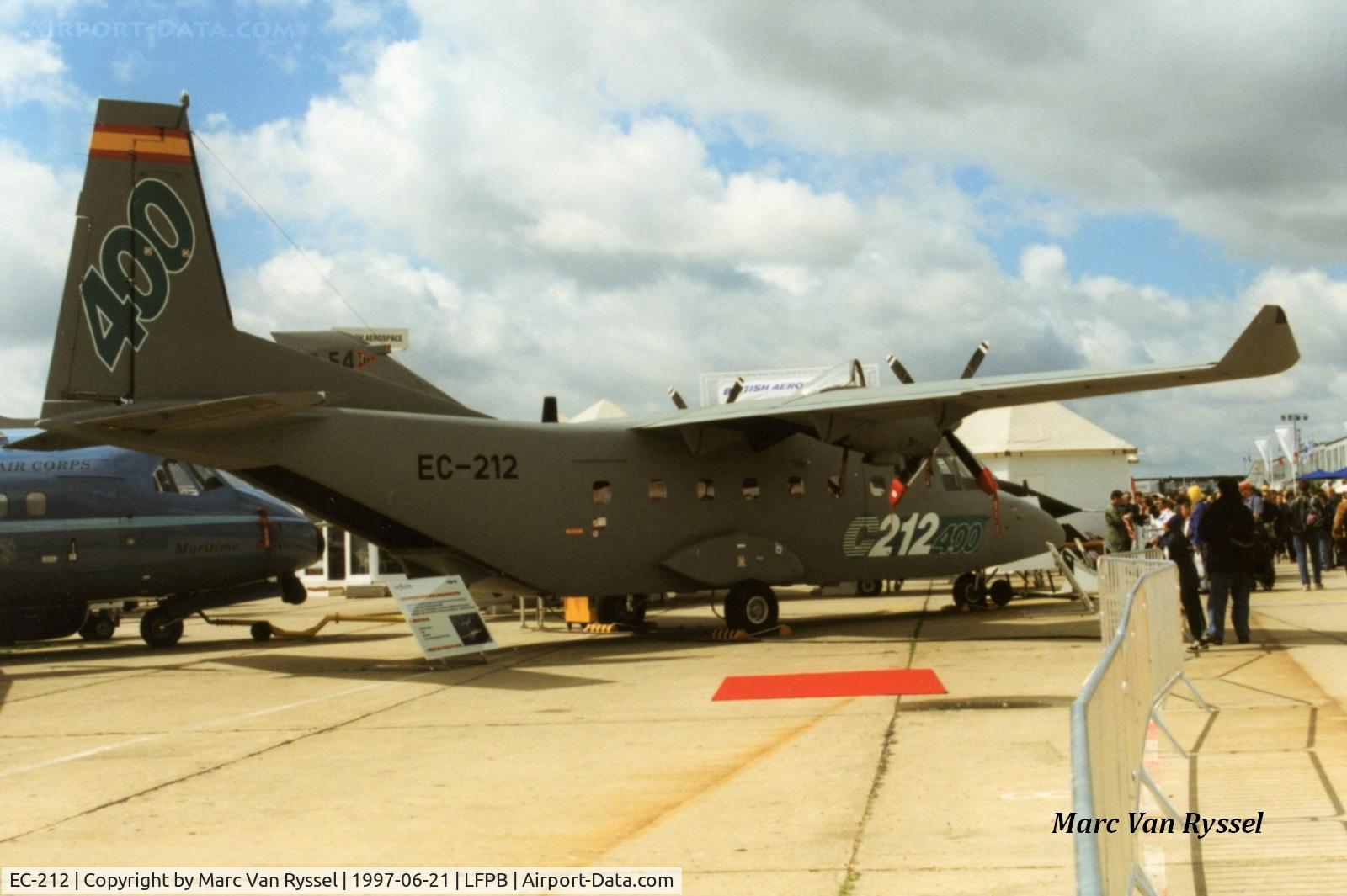 EC-212, 1997 CASA C-212-400 Aviocar C/N 457, CASA demo aircraft at Paris Air Show 1997.