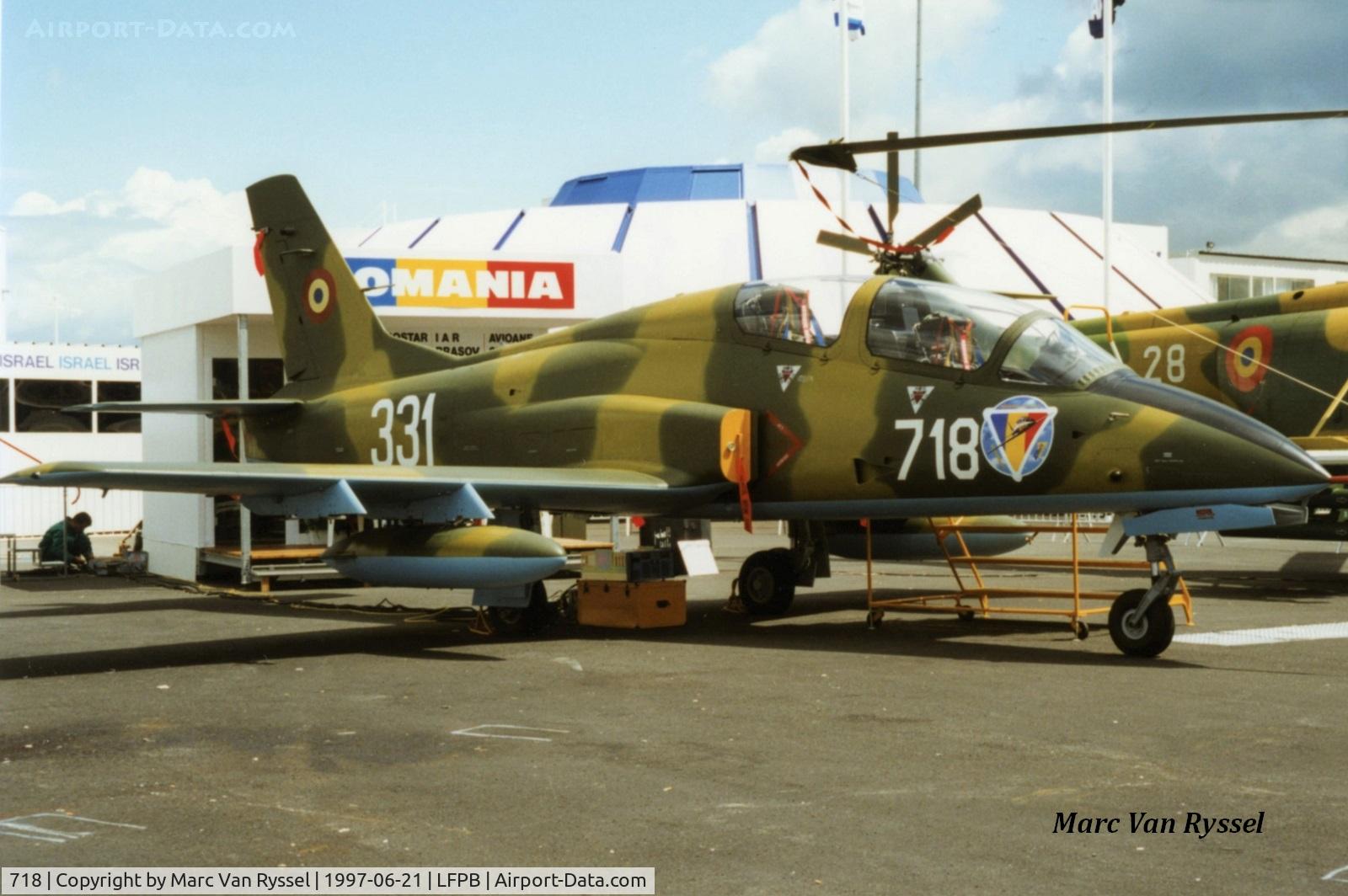 718, 1997 IAR IAR-99 Soim C/N 18, Paris Air Show 1997.