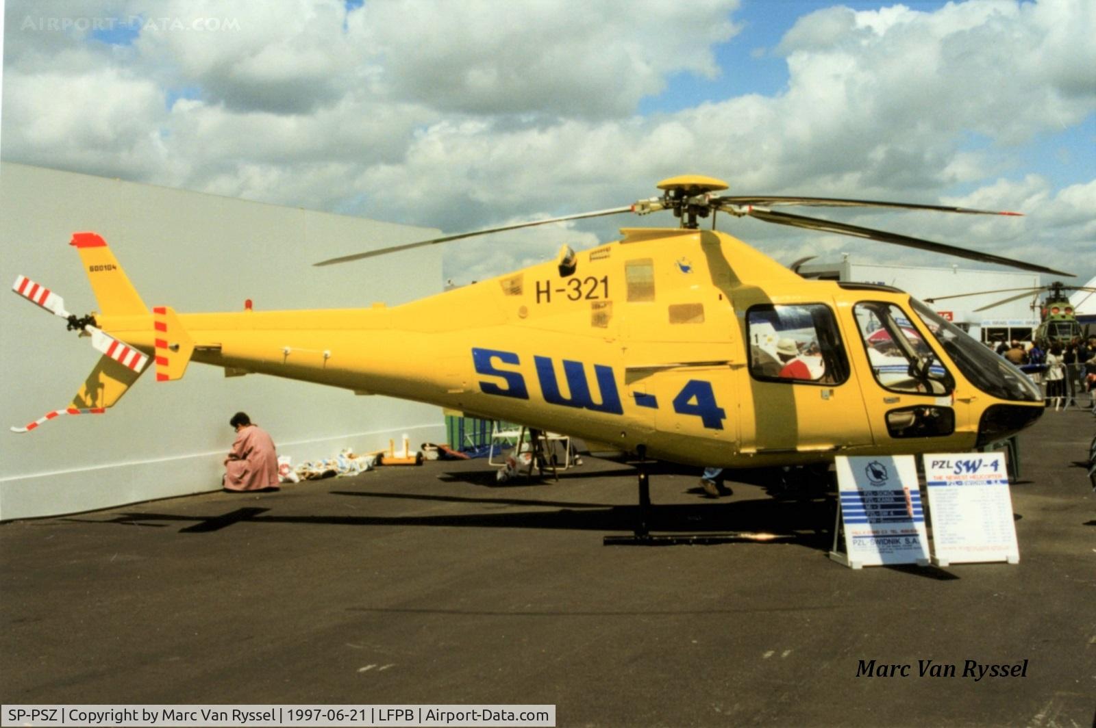 SP-PSZ, AgustaWestland SW-4 Solo RUAS C/N 60.01.04, Paris Air Show 1997.